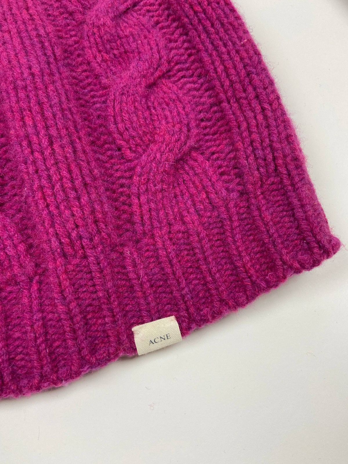 Acne Studios Acne Cable Knit Sweater Pink Lambswool Chunky CrewneckJumper Size XL / US 12-14 / IT 48-50 - 7 Thumbnail