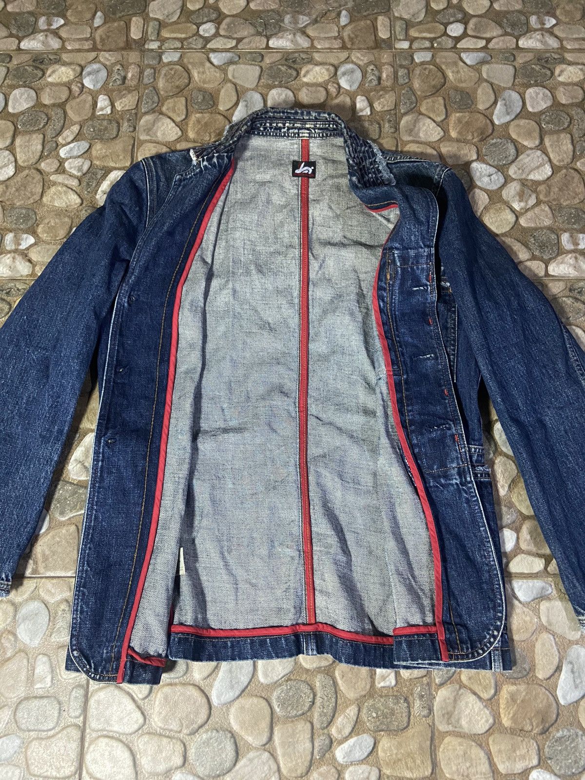 Paul Smith Red Ear × Vintage VTG RED EAR DENIM PARKA JAPANESE JACKET Size US M / EU 48-50 / 2 - 4 Thumbnail