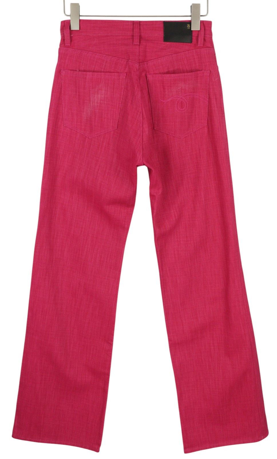 R13 JANE 27 Vivid Pink Faded Flared High Waist Denim 86225 Size 27" / US 4 / IT 40 - 2 Thumbnail