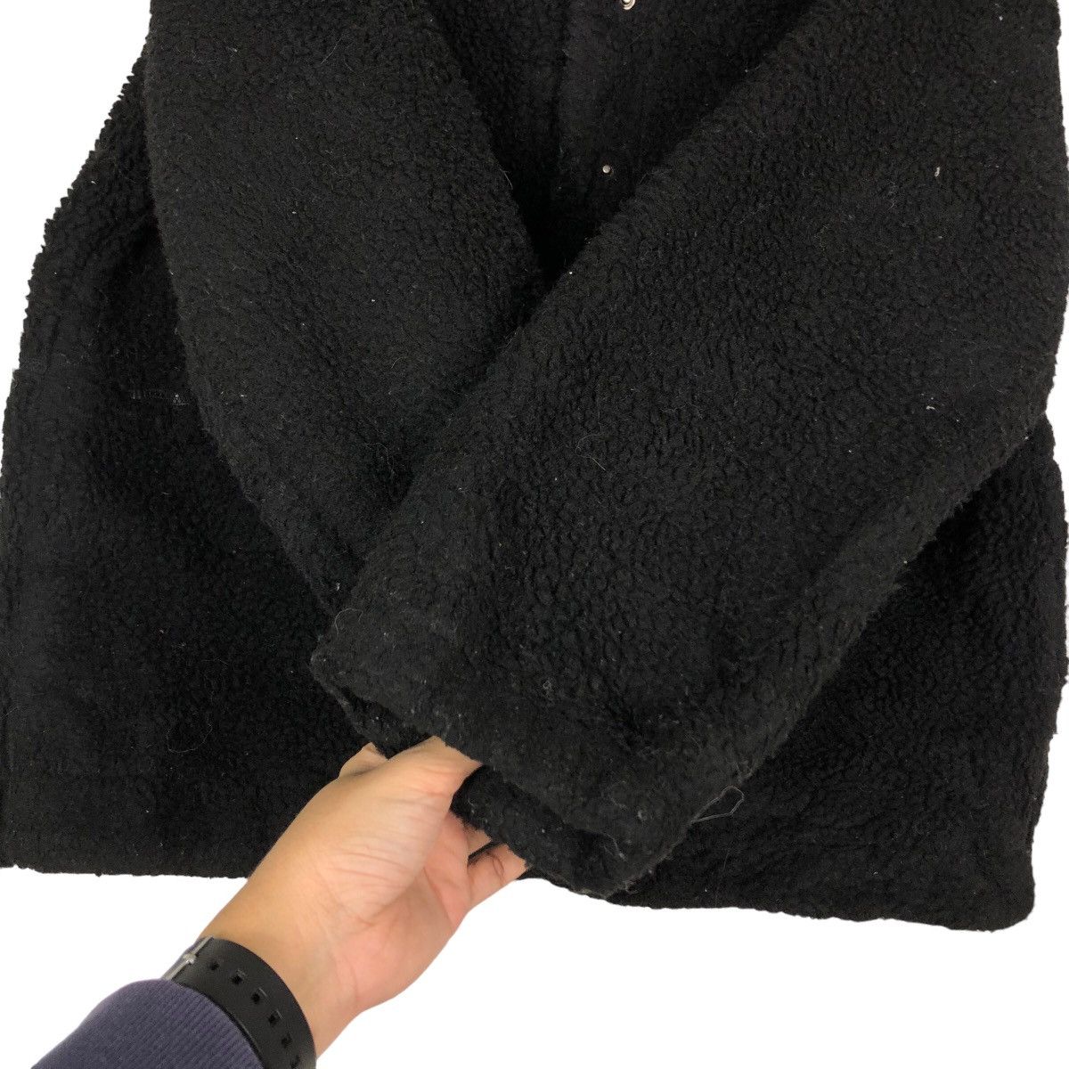 Japanese Brand 🔥Rich Black Vintage Fleece Jacket GU Japan Issey Miyake Size US XL / EU 56 / 4 - 14 Thumbnail