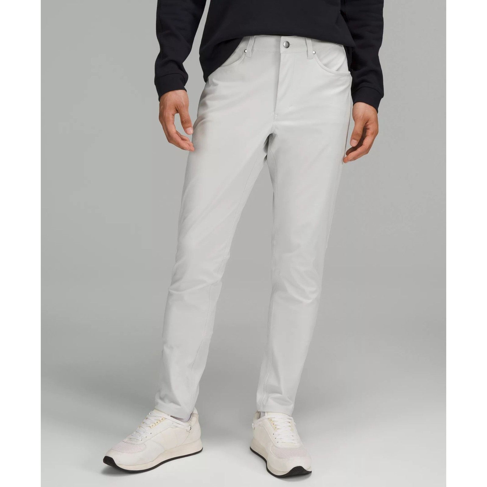 Lululemon Lululemon Light Gray ABC Classic Fit 5 Pocket Chino 34×30 Size US 34 / EU 50 - 1 Thumbnail