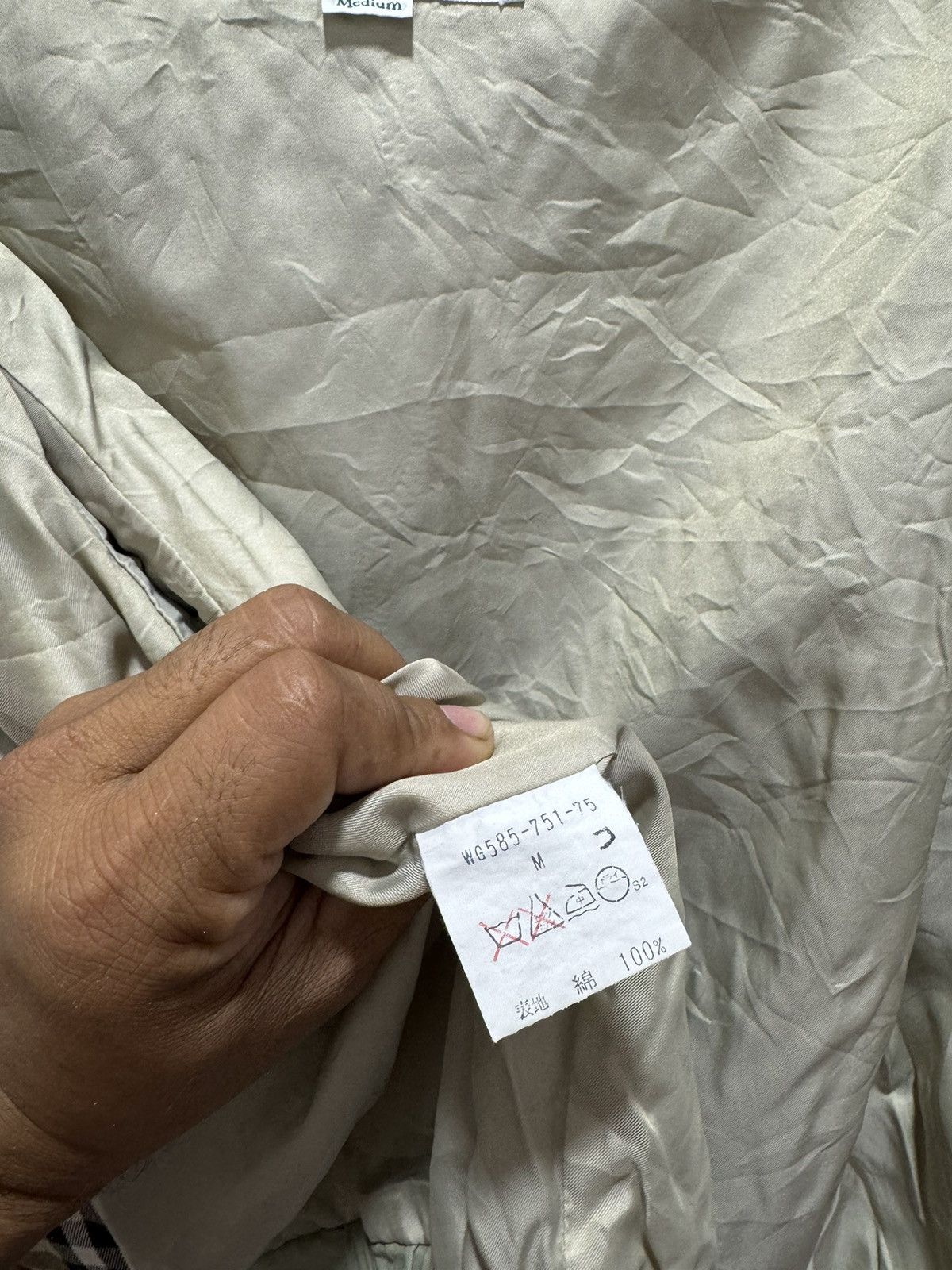 Burberry × Vintage DISTRESSED BURBERRY ZIP UP JACKET Size US S / EU 44-46 / 1 - 15 Thumbnail