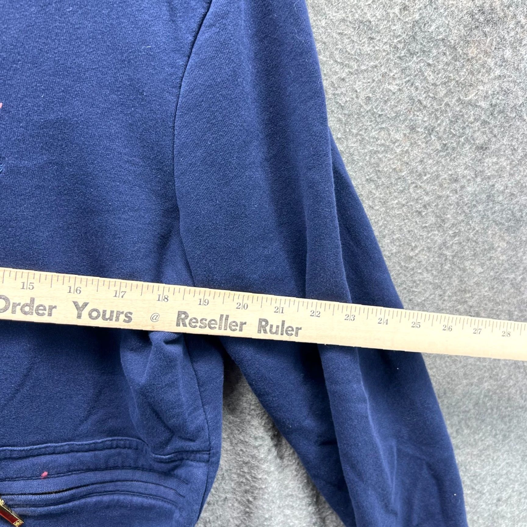 Ralph Lauren VINTAGE Lauren Ralph Lauren Jacket Hoodie Womens XL Blue Full Zip Utility Sweatshirt LRL Women’s Hooded Pockets Fleece Size XL / US 12-14 / IT 48-50 - 6 Thumbnail