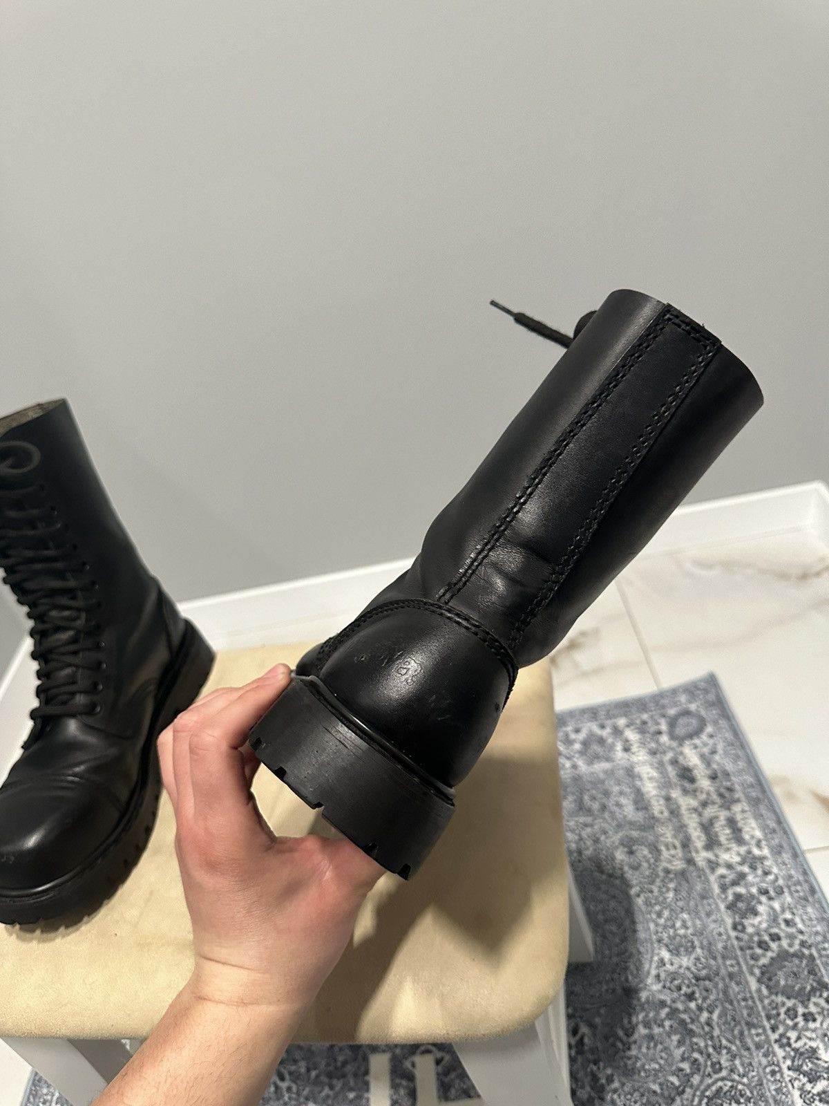 Undercover Undercover Avant Garde Vintage Leather Boots Steel Toe Size US 5 / EU 37 - 16 Thumbnail