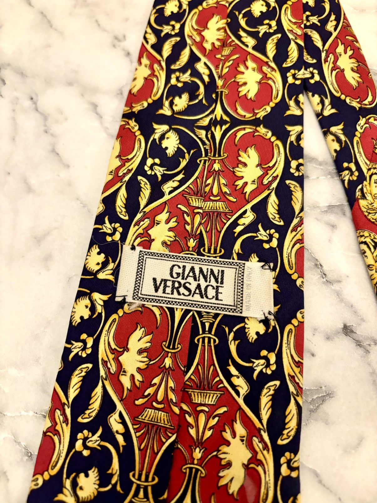 Versace Rare 90s Gianni Versace baroque silk tie Size ONE SIZE - 2 Thumbnail
