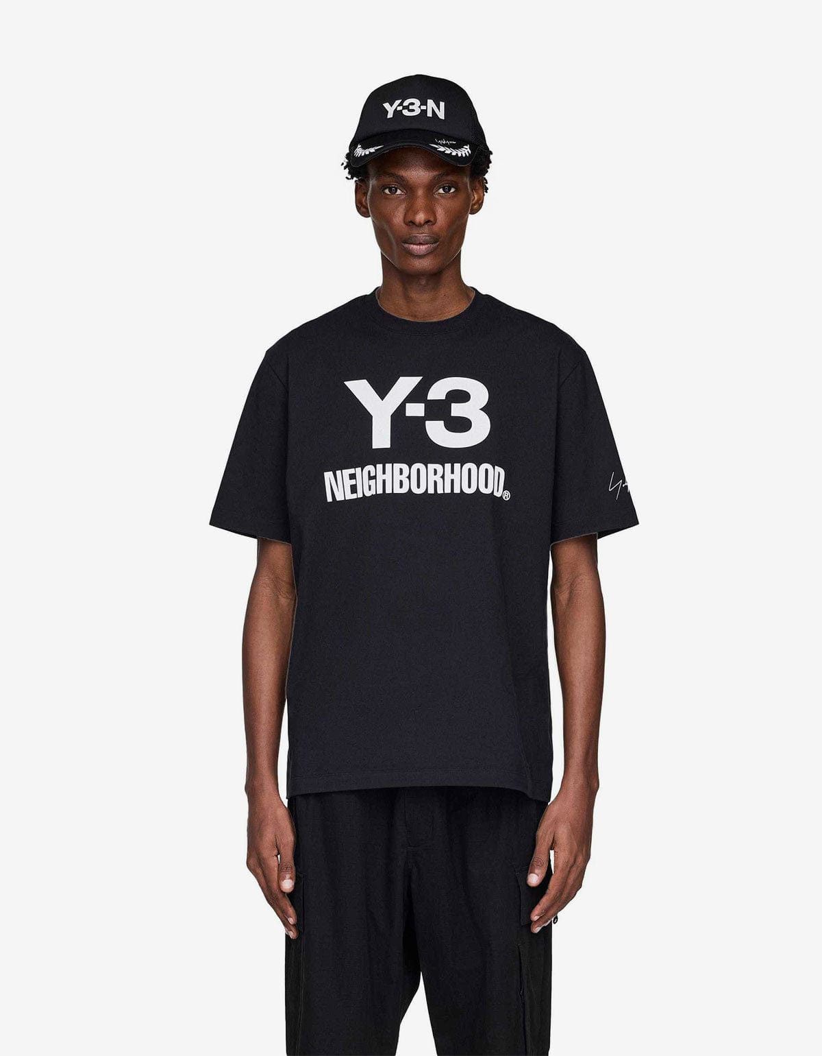 Y-3 Y-3 Neighborhood Black Logo T-Shirt Size US S / EU 44-46 / 1 - 2 Thumbnail