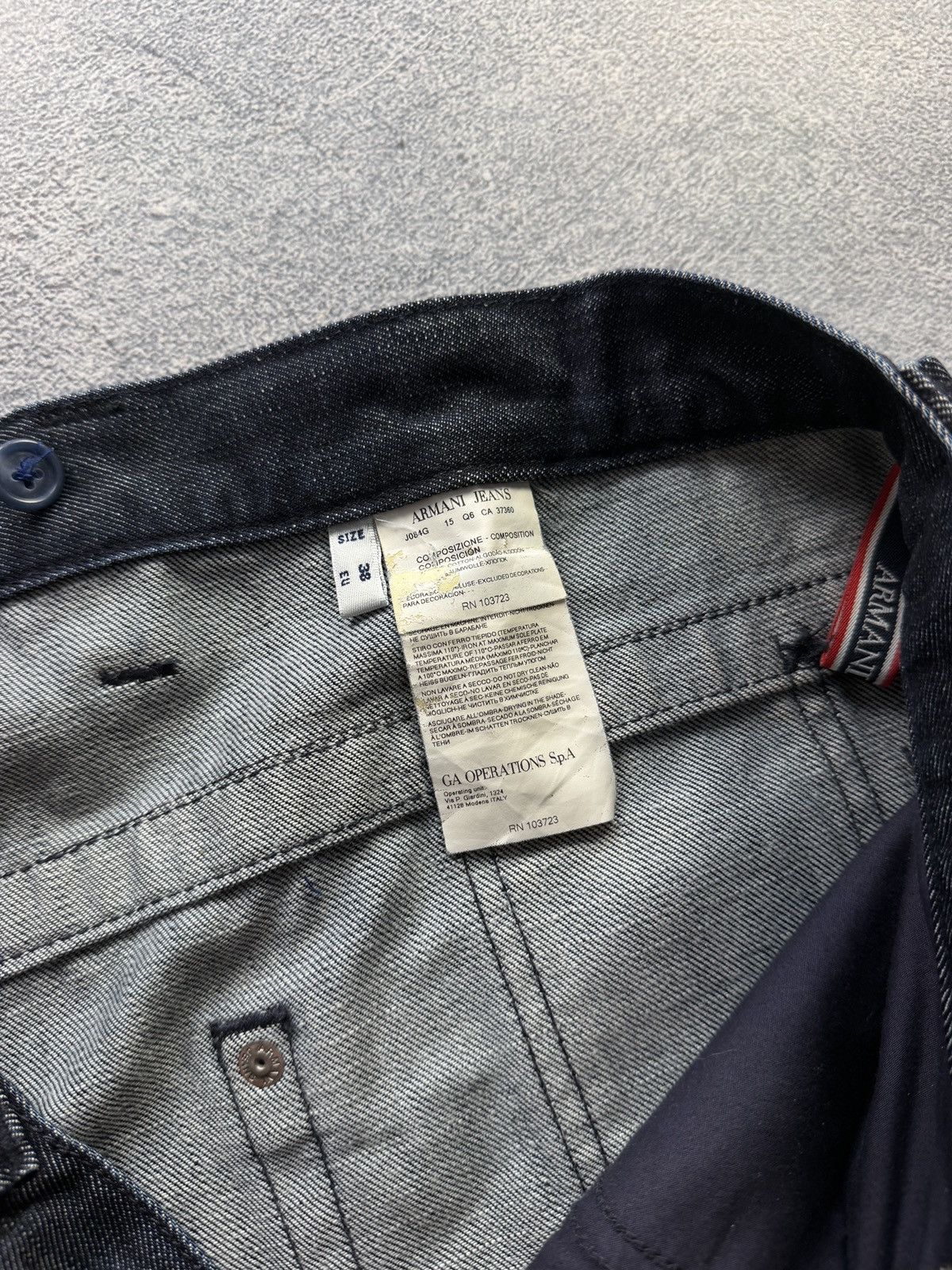 Armani Armani Jeans Vintage Denim Jeans Pants 00s Size US 38 / EU 54 - 8 Thumbnail