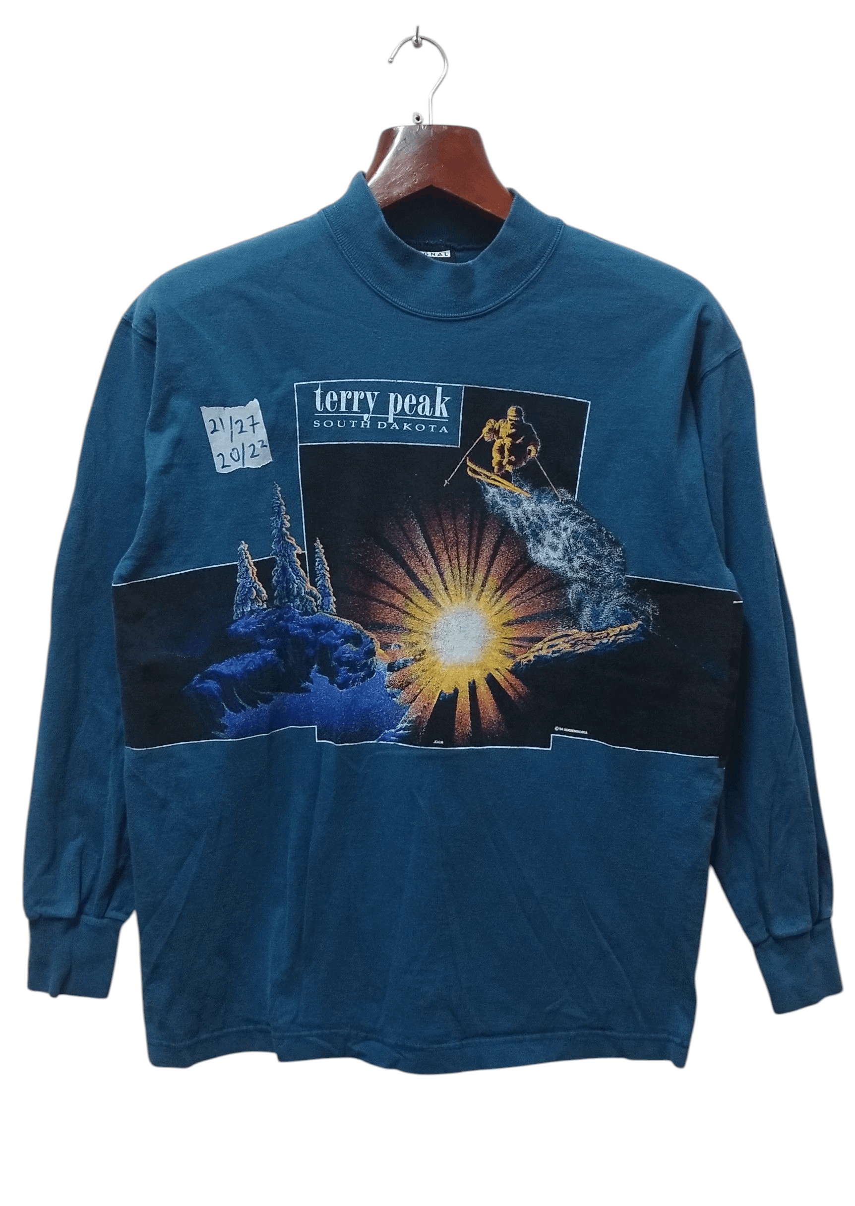 Signal Sport Vtg 90's Hawaii Terry Peak Mirror Print Long sleeve T-shirt Size US L / EU 52-54 / 3 - 1 Thumbnail