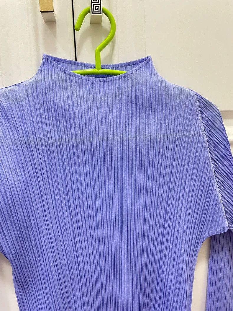 Issey Miyake issey miyake size:3 Blue-purple long sleeves Size XXS / US 00 / IT 34 - 2 Thumbnail