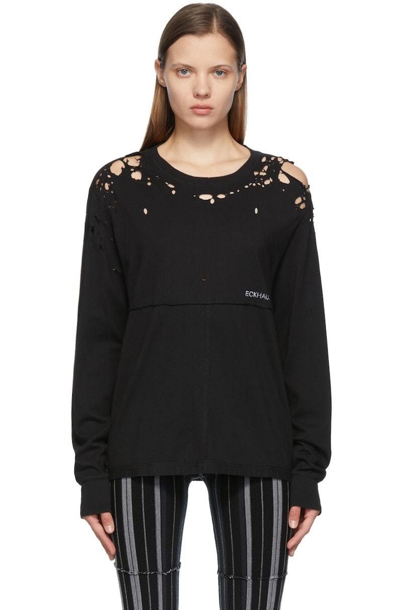 Eckhaus Latta Eckhaus Latta DISTRESSED LAPPED LONG SLEEVE Size US M / EU 48-50 / 2 - 1 Thumbnail
