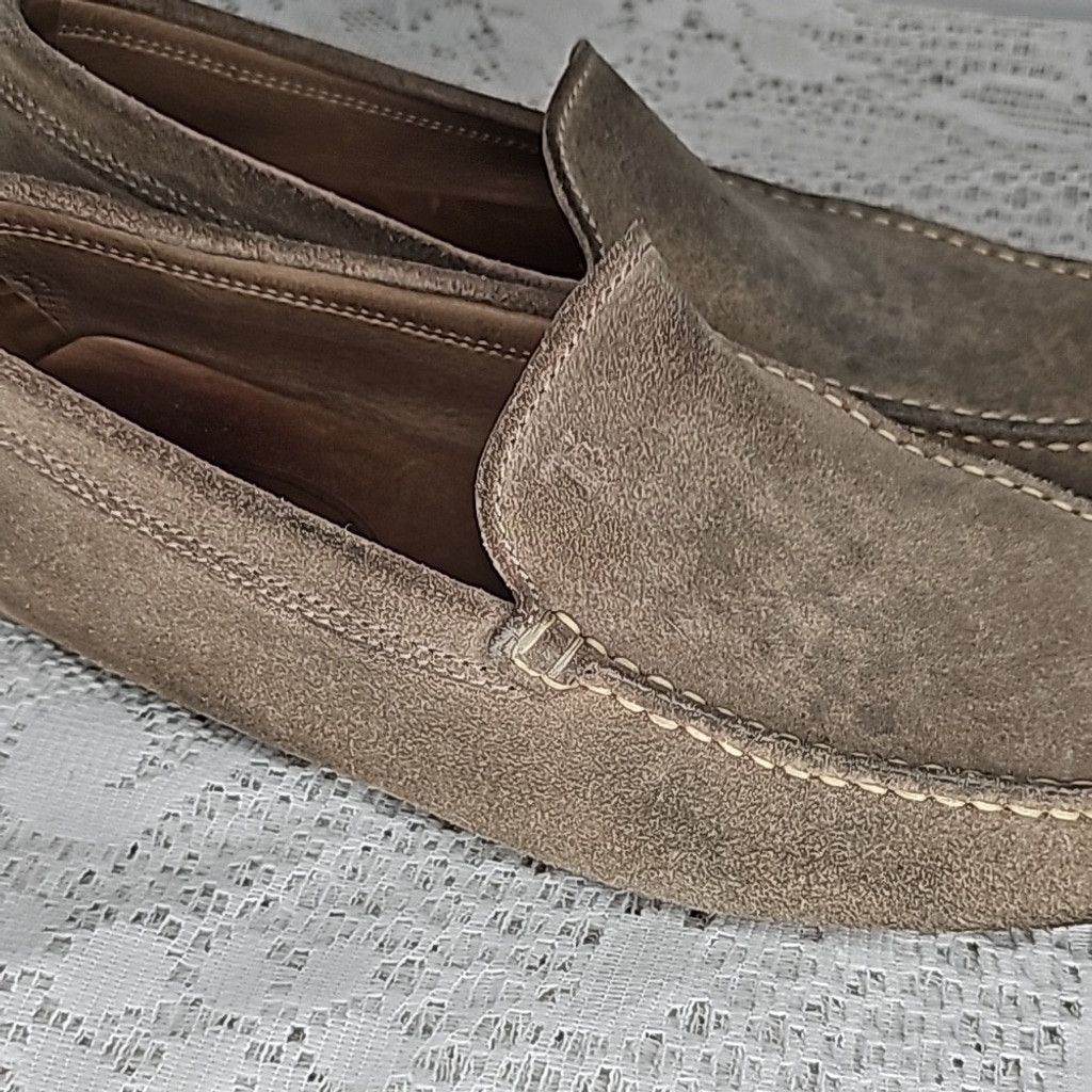Tod's Tod's tan beige leather suede slip on penny loafer shoes 7.5 Size US 7.5 / EU 40-41 - 2 Thumbnail