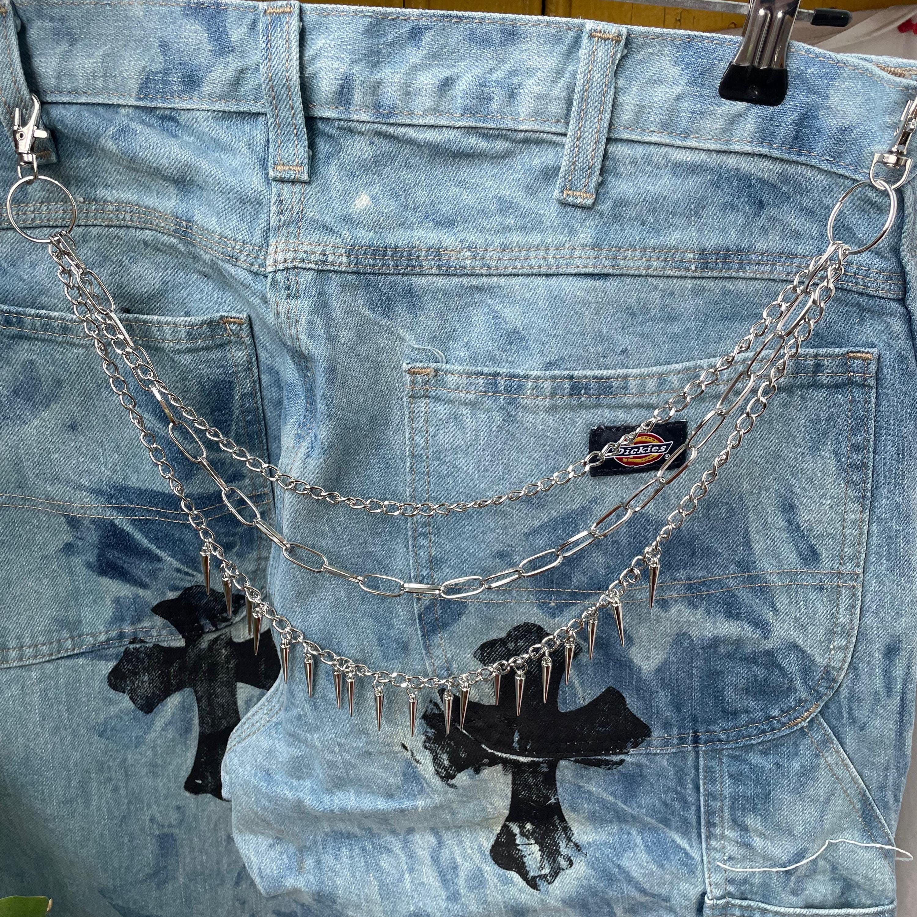 Other Pants Chain with spike gothic punk grunge alt y2k emo Size ONE SIZE - 3 Thumbnail