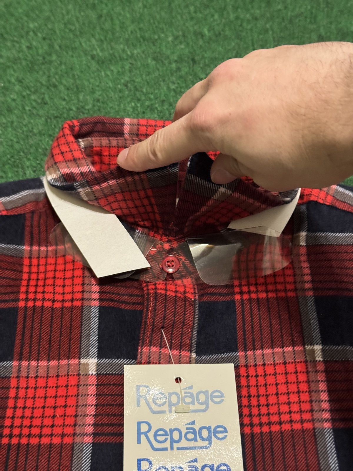 Vintage Repage Vintage Flannel Red Button Up 80s 90s NWT M Shirt Size US M / EU 48-50 / 2 - 4 Thumbnail