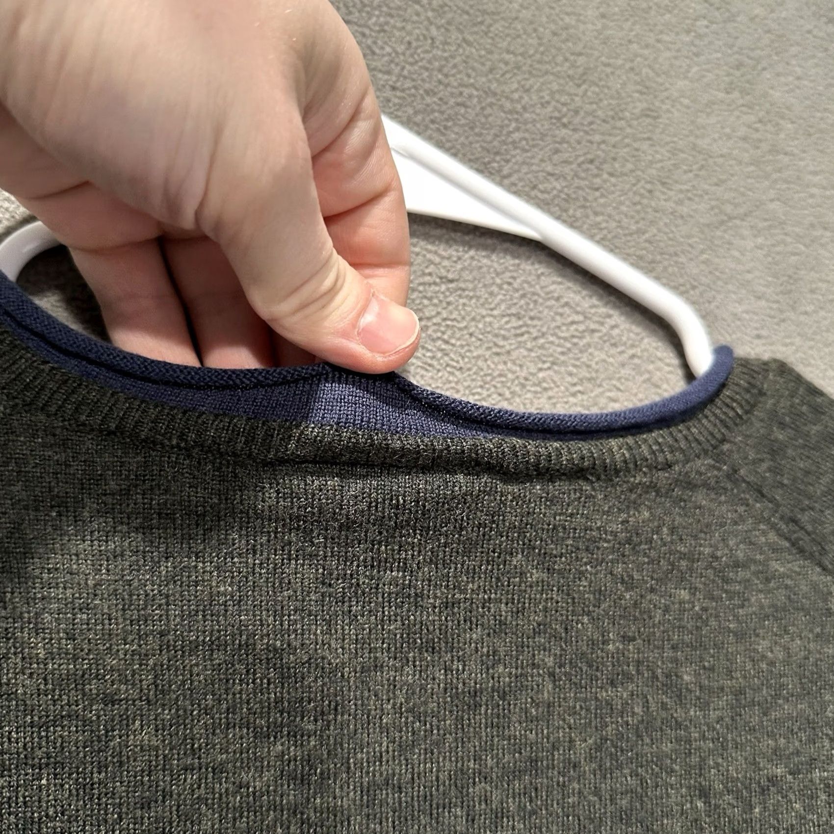 Rodd & Gunn Rodd Gunn Sweater Men Green Merino Wool V-neck Roll Neck Pocket 3XL (Fits Large) Size US XXL / EU 58 / 5 - 7 Thumbnail