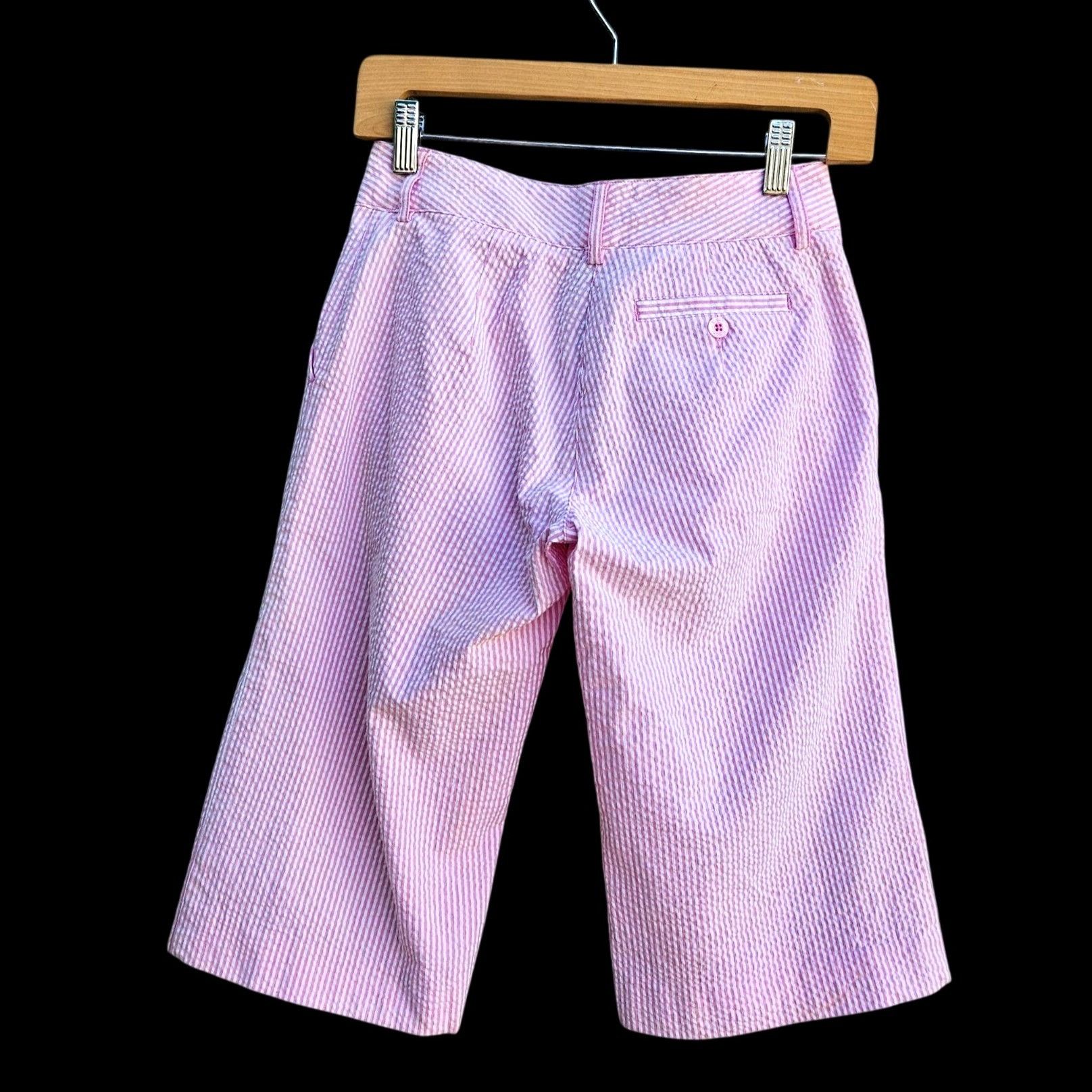 Lilly Pulitzer Lilly Pulitzer Pink Seersucker Shorts Size 0 Summer Preppy Size 25" / US 0 / IT 36 - 6 Thumbnail