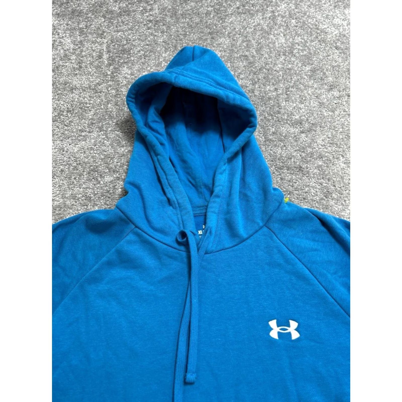 Under Armour Under Armour Rival Fleece Hoodie Mens XL Blue Ribbed Hem Athleisure Running Size US XL / EU 56 / 4 - 3 Thumbnail