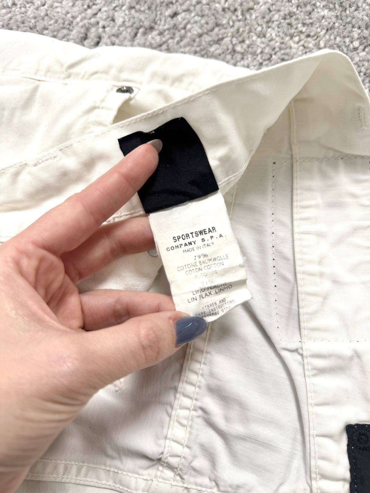 Stone Island Stone Island Jeans Pants Size 34 Mens Cream Cottone Linen Size US 34 / EU 50 - 6 Thumbnail