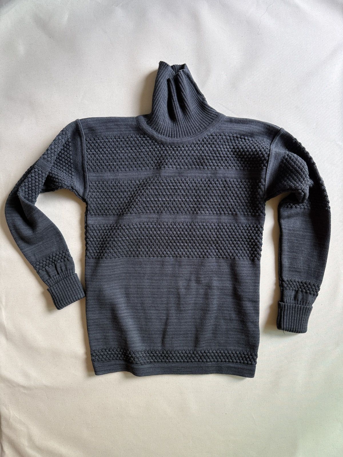 S.N.S. Herning S.N.S. HERNING Fisherman Wool Turtleneck Sweater Size US M / EU 48-50 / 2 - 2 Thumbnail