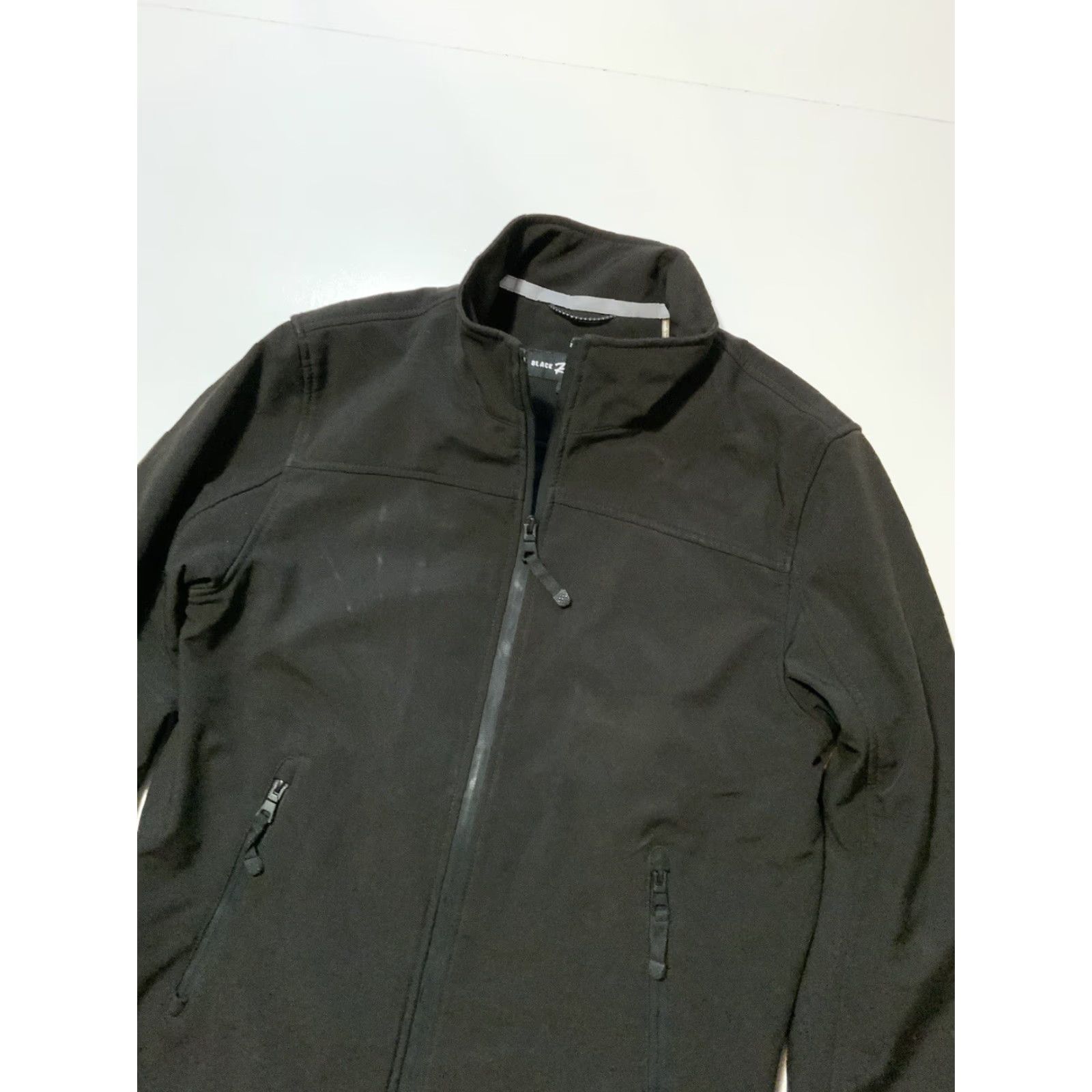 Vintage Black Rivet Softshell Track Jacket Mens Sz. S Full Zip Black Tech Outdoor Travel Size US S / EU 44-46 / 1 - 3 Thumbnail