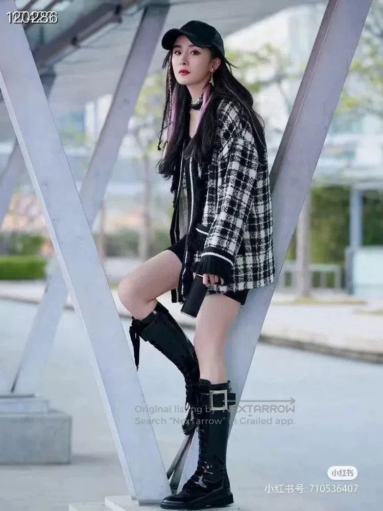 Gucci Gucci Women's Black White Plaid Tweed Jacket. Size XS / US 0-2 / IT 36-38 - 6 Thumbnail