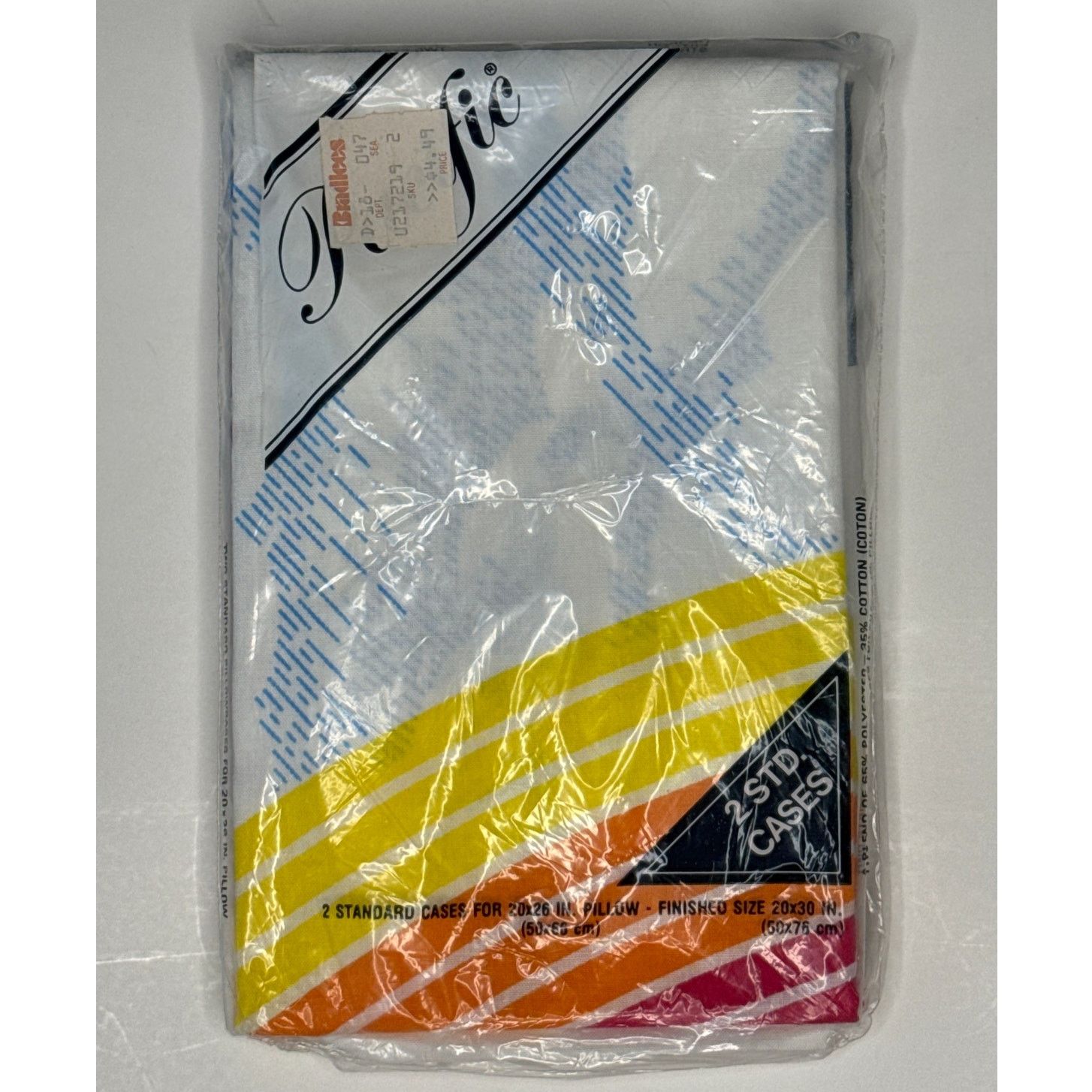 Vintage NWT 80s Pacific Rainbow & Clouds double sheet set LGBT Size ONE SIZE - 5 Thumbnail