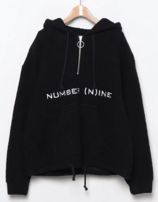 Number (N)ine Number nine half zip fleece hoodie | Grailed