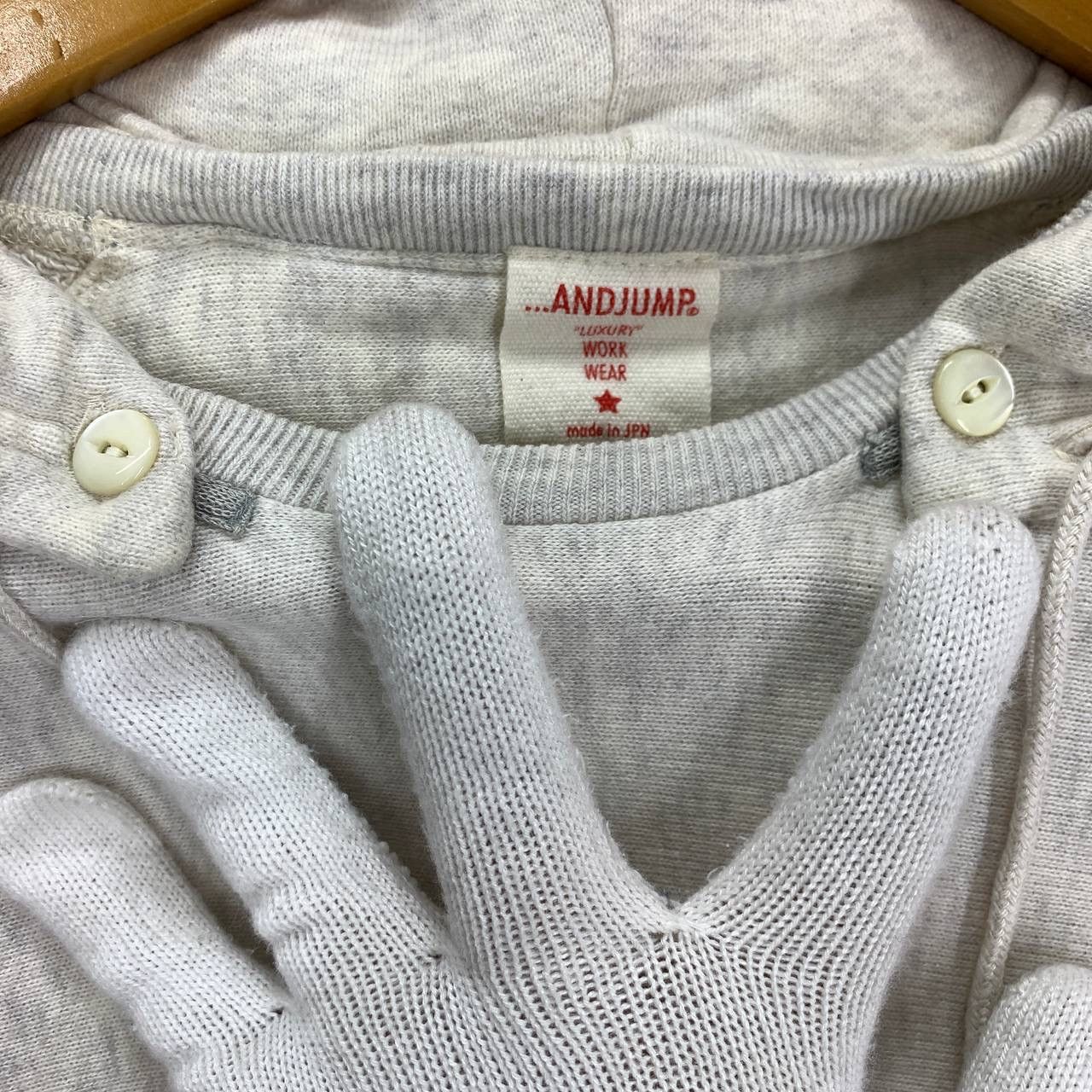 Japanese Brand ...AND JUMP Work Wear Japan Hoodie Pullover #2428-13 Size US XS / EU 42 / 0 - 2 Thumbnail