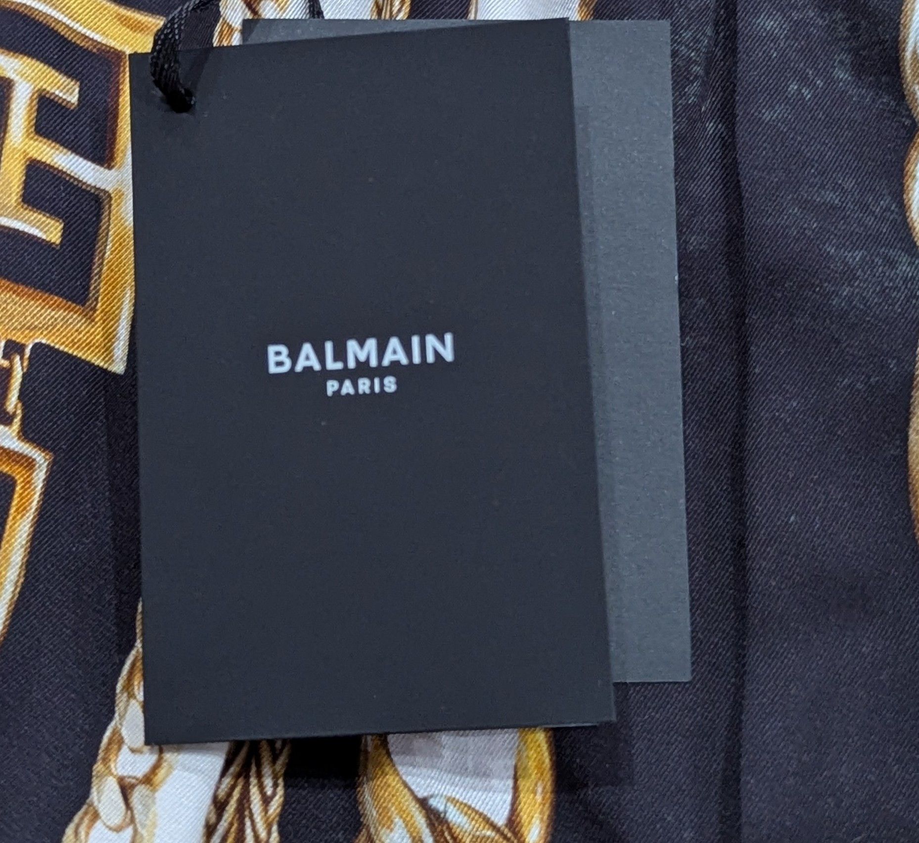 Balmain BALMAIN Foulard Print Viscose Shorts Black/Gold Medium Size US 32 / EU 48 - 7 Thumbnail