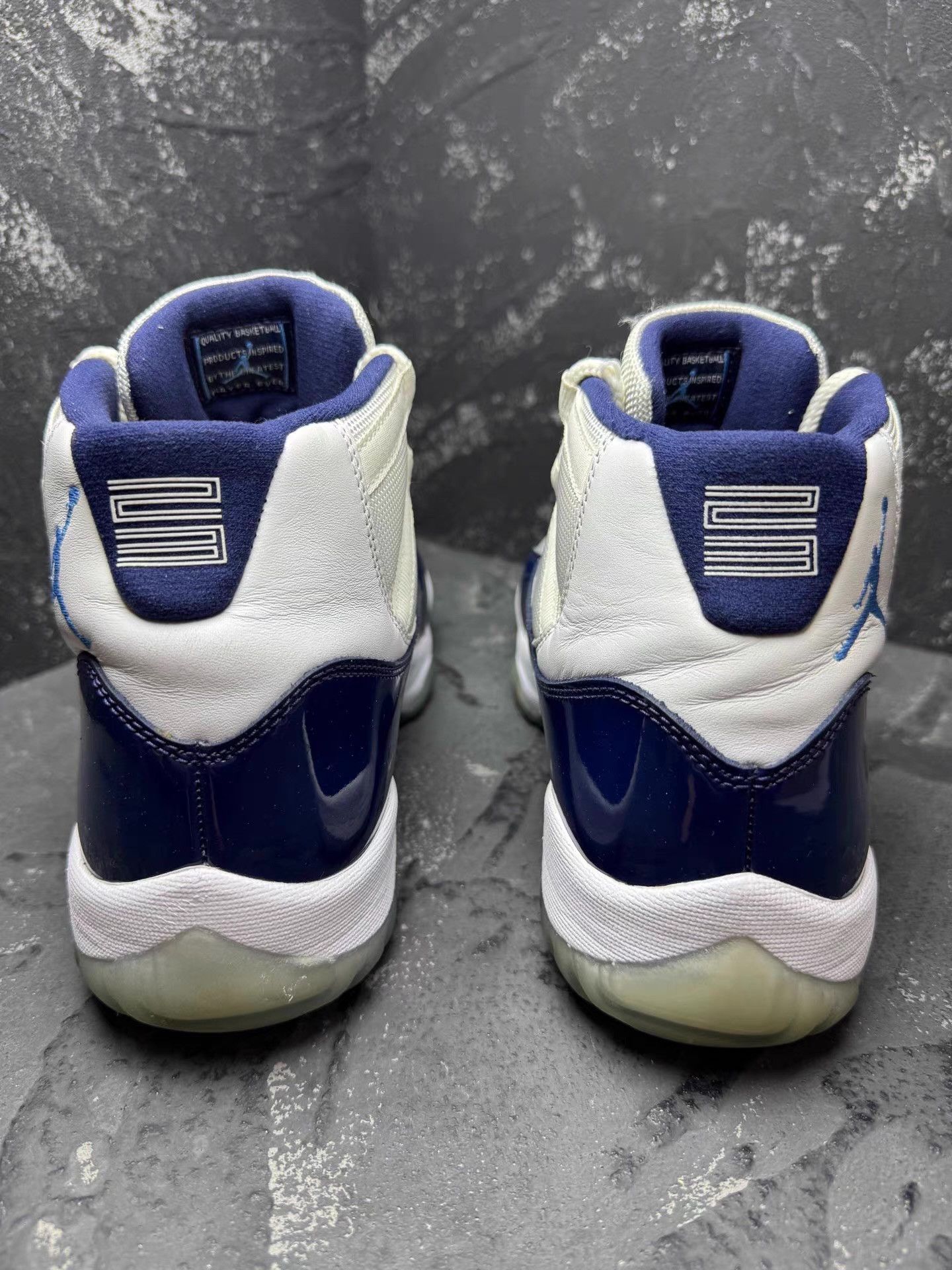 Nike Air Jordan 11 UNC White & Blue Q10 Size US 9.5 / EU 42-43 - 6 Thumbnail
