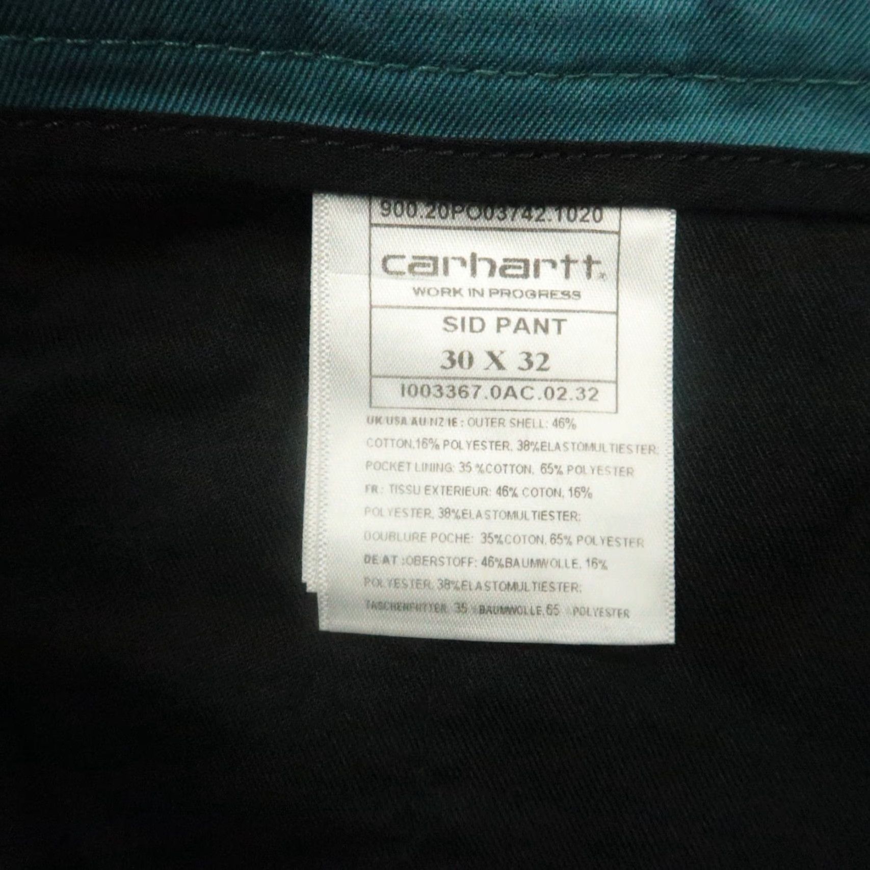 Carhartt Carhartt Pants 30x32 Blue Sid WIP Straight Stretch Mens Size US 30 / EU 46 - 6 Thumbnail