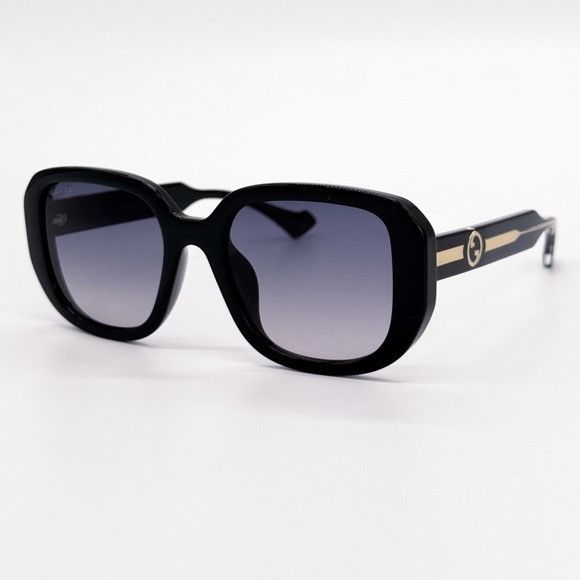 Gucci NEW GUCCI GG1557SK 001 SUNGLASSES SQUARE BLACK GREY GUCCI WO Size ONE SIZE - 5 Thumbnail