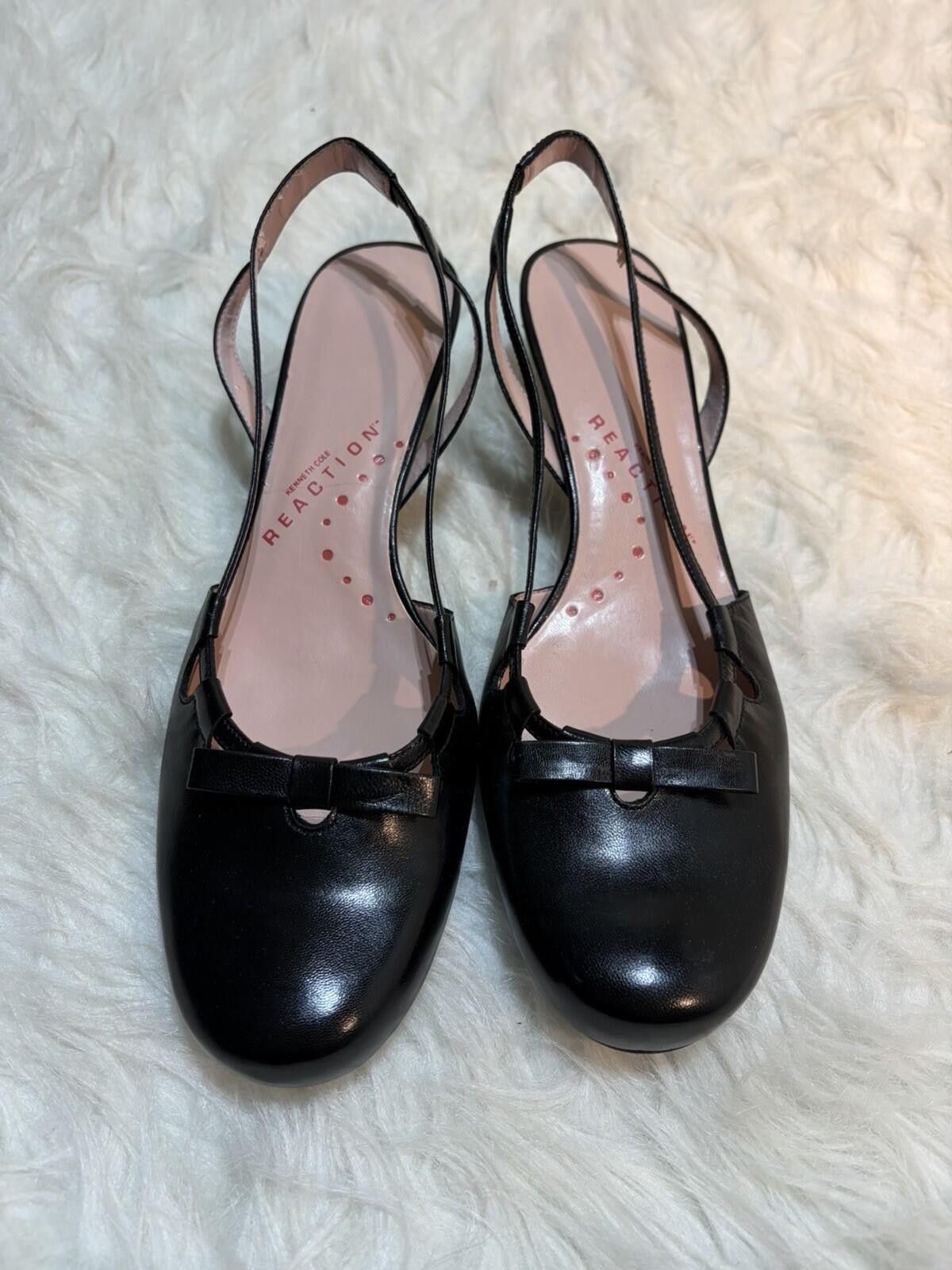 Kenneth Cole Kenneth Cole Reaction Slingback Heel Pumps Black Size 7.5M Size US 7.5 / IT 37.5 - 1 Thumbnail