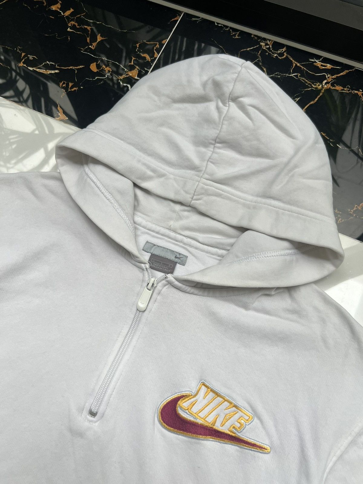 Nike 90s Nike Retro Logo Vintage 1/4 Zip Y2K Oversized Hoodie Size US L / EU 52-54 / 3 - 4 Thumbnail