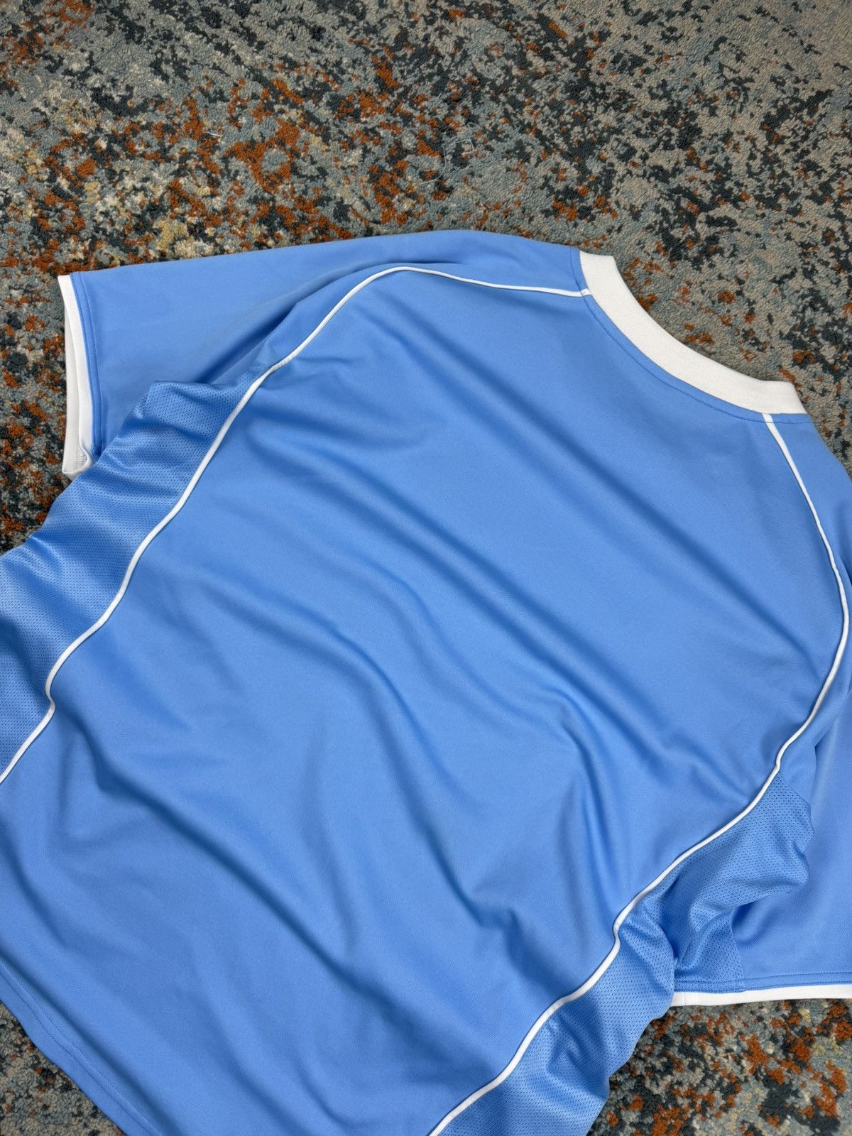 Nike × Vintage Vintage Y2K Nike soccer football blokecore jersey baby blue Size US XL / EU 56 / 4 - 6 Thumbnail