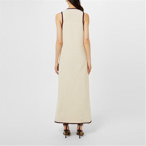 Jil Sander o1g2r1mq1024 Maxi Dress in Beige Size S / US 4 / IT 40 - 5 Thumbnail