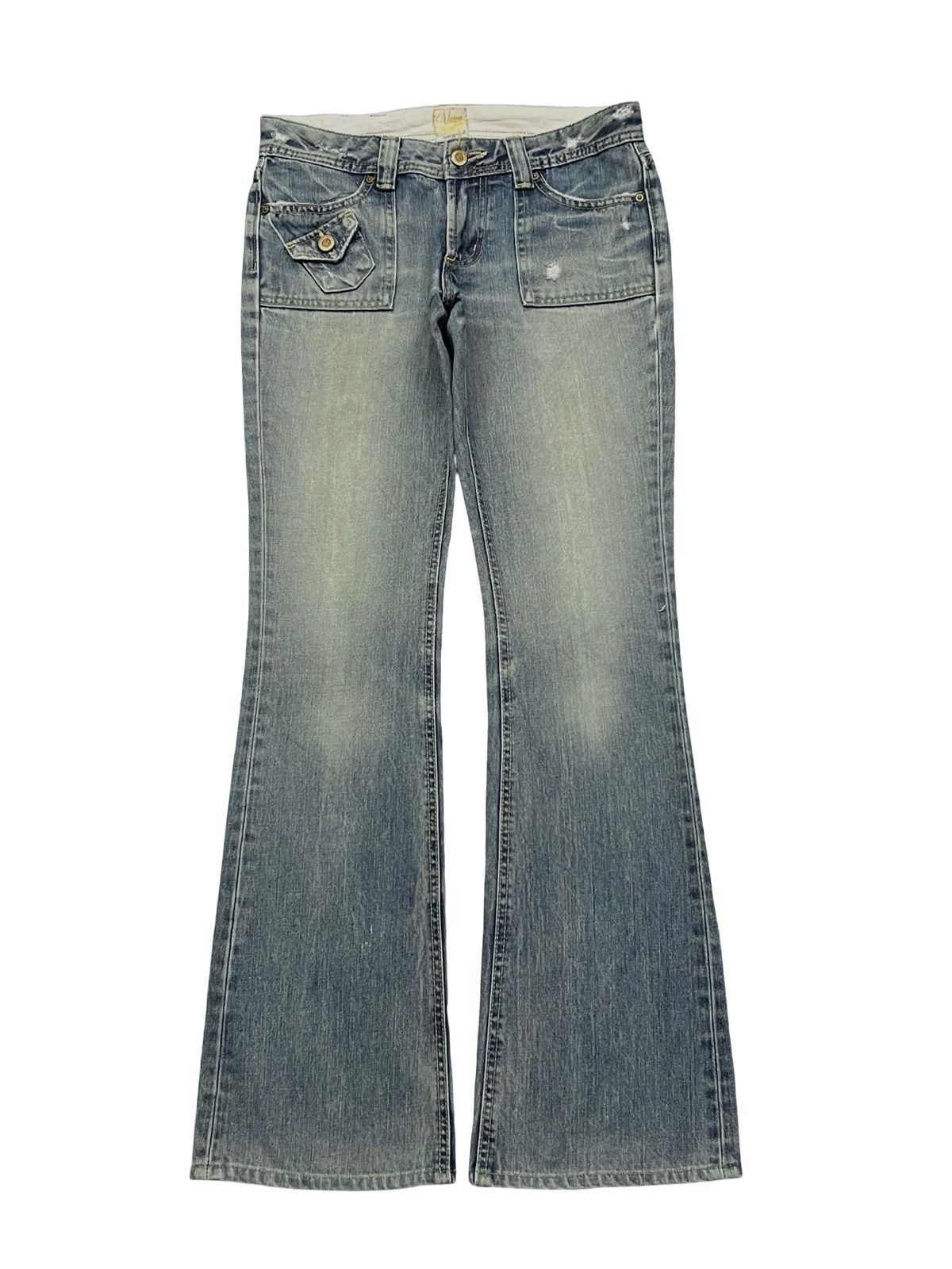 Edwin Vintage SOMETHING by EDWIN Made in Japan Y2K Bootcut Denim Size 31" - 2 Thumbnail