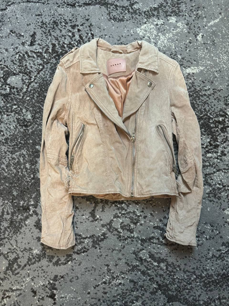 BLANKNYC × Japanese Brand Vintage BLANKNYC Wildleder Motorradjacke Sand Stoner Suede Size M / US 6-8 / IT 42-44 - 2 Thumbnail