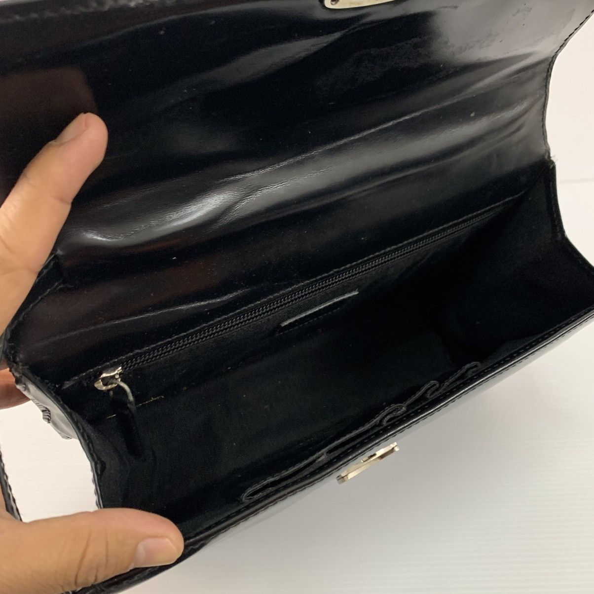 Salvatore Ferragamo Salvatore Ferragamo Leather Clutch Bag Size ONE SIZE - 8 Thumbnail