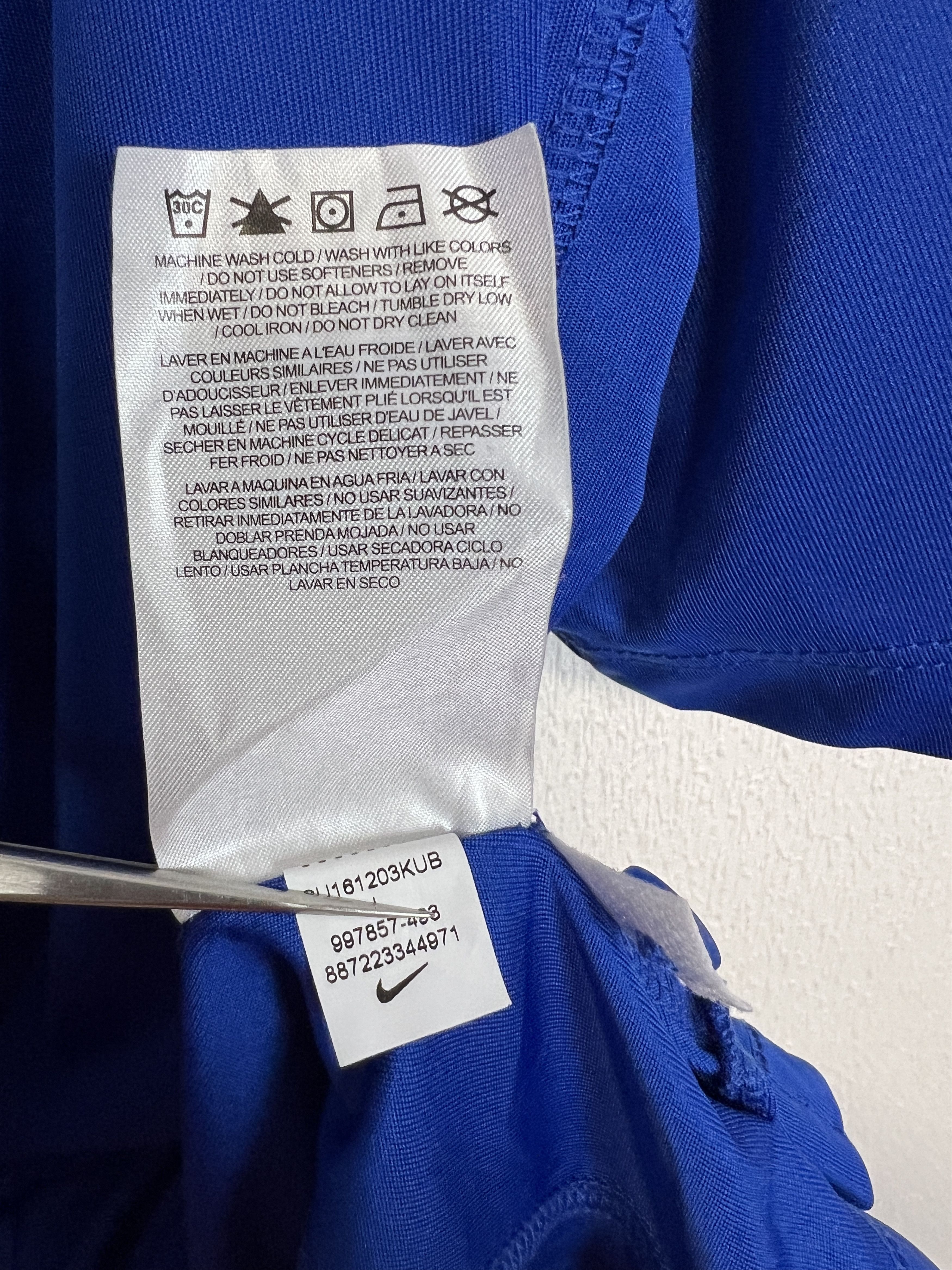 Nike Finland Ice Hockey National Team Polo Shirt Jersey Trikot Size US L / EU 52-54 / 3 - 8 Thumbnail