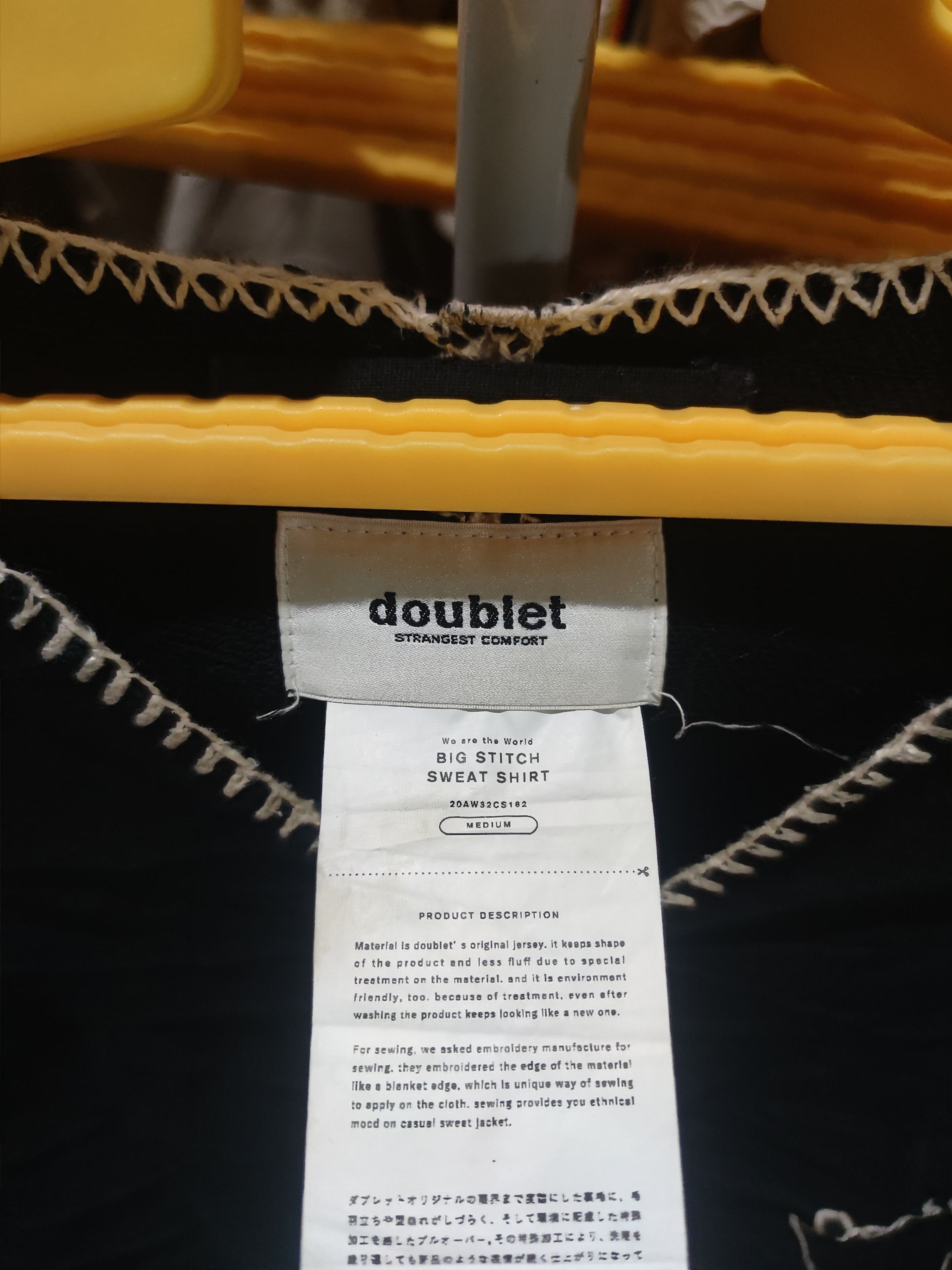 Doublet DOUBLET Big Stitch Sweatshirt Made in Japan Size US M / EU 48-50 / 2 - 2 Thumbnail