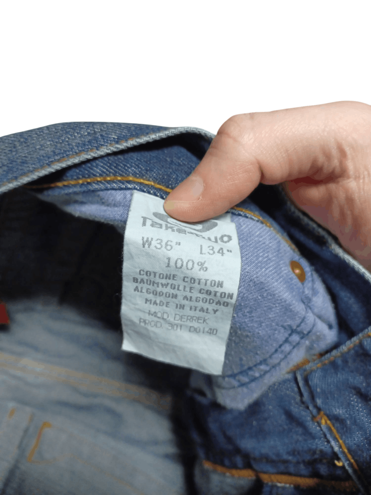 Japanese Brand TAKE TWO VINTAGE BOOTCUT MADE IN ITALY 90S AVANT GARDE JEANS Size US 36 / EU 52 - 6 Thumbnail