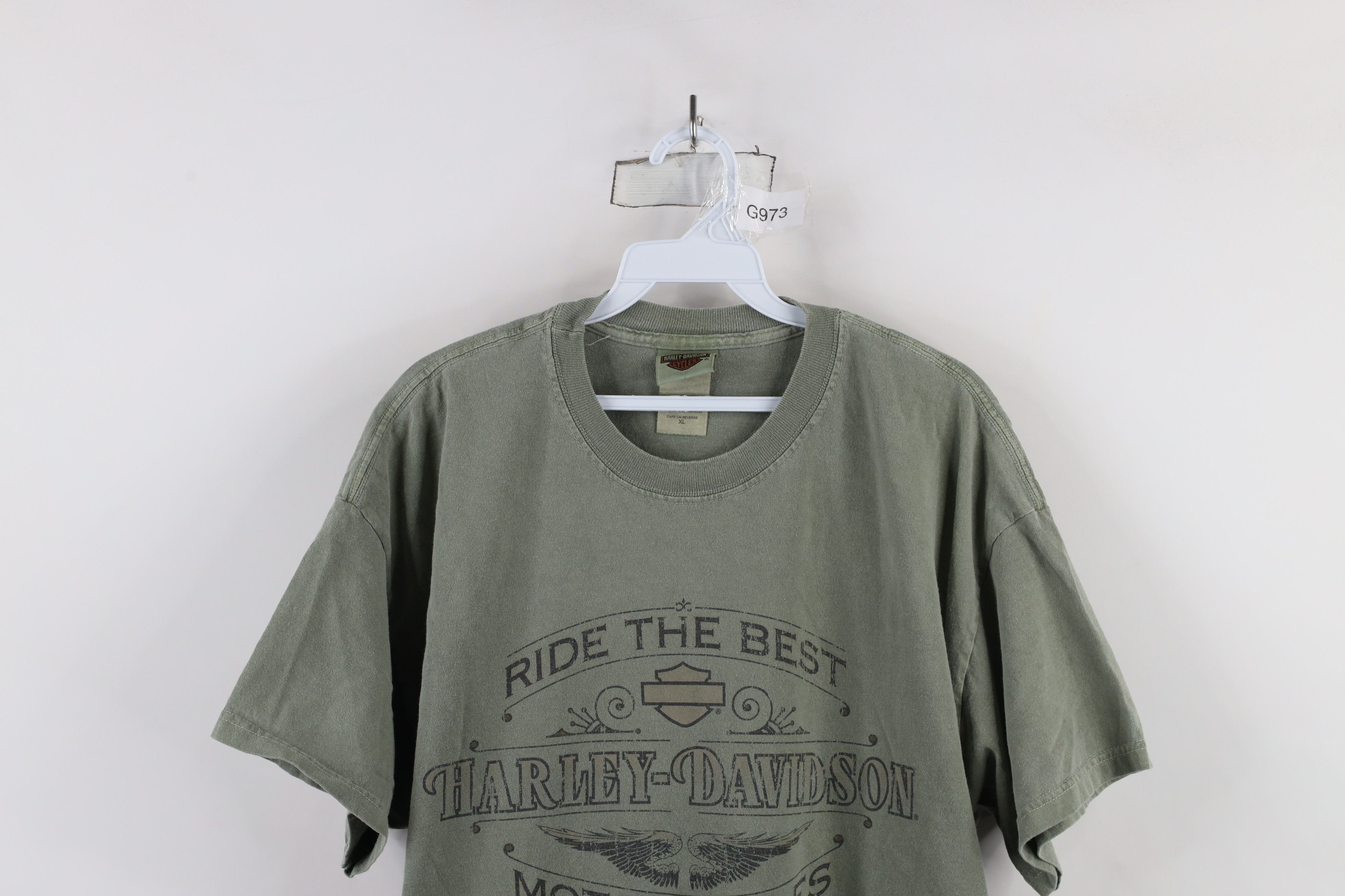 Harley Davidson × Vintage Vintage Y2K 2006 Harley Davidson Dragon T-Shirt Green USA Size US XL / EU 56 / 4 - 2 Thumbnail