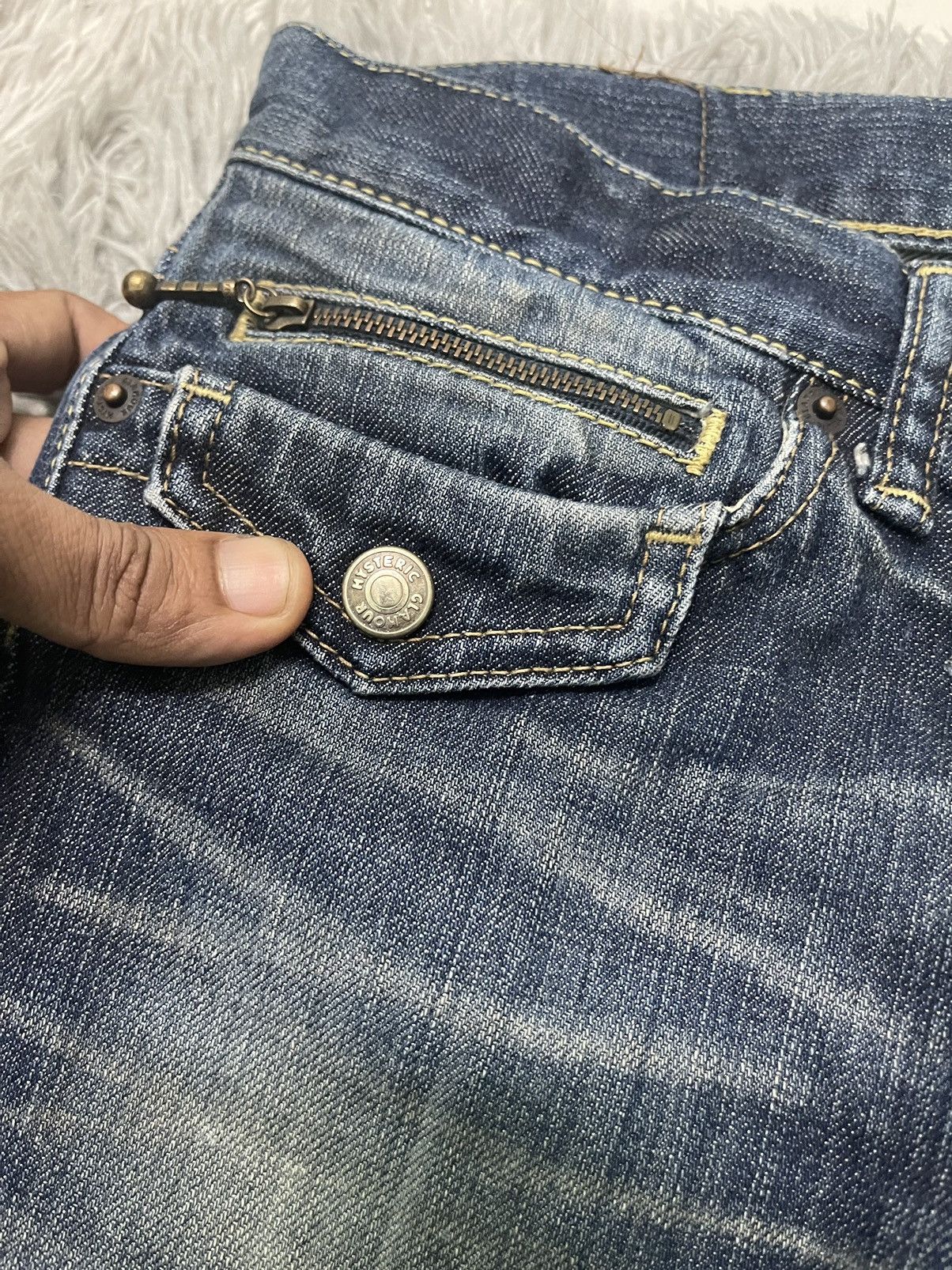Hysteric Glamour VINTAGE HYSTERIC GLAMOUR FLARE DENIM PANT RARE Size US 28 / EU 44 - 6 Thumbnail