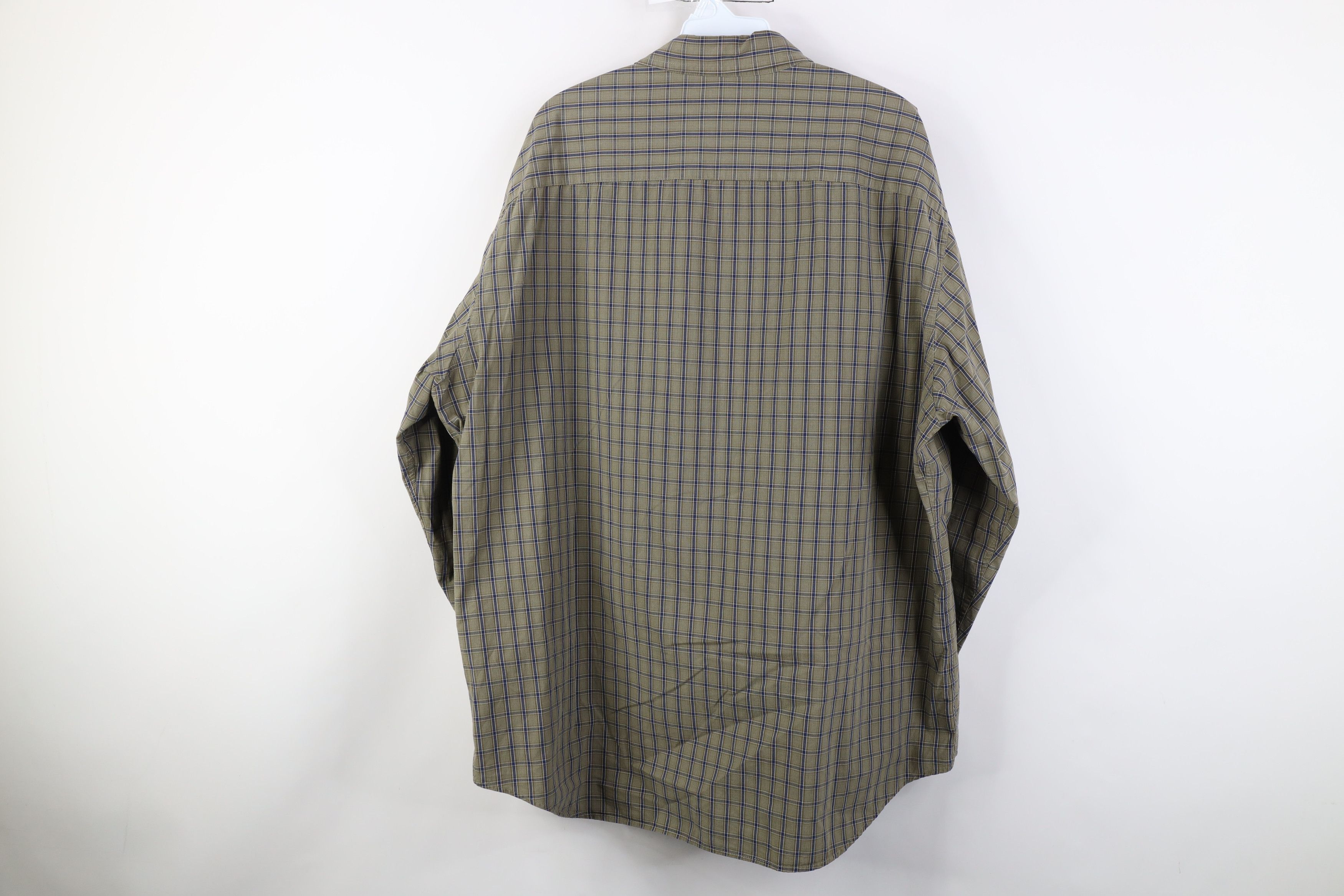 J.Crew Vintage 90s J Crew Collared Button Shirt Green Plaid Cotton Size US XL / EU 56 / 4 - 10 Thumbnail