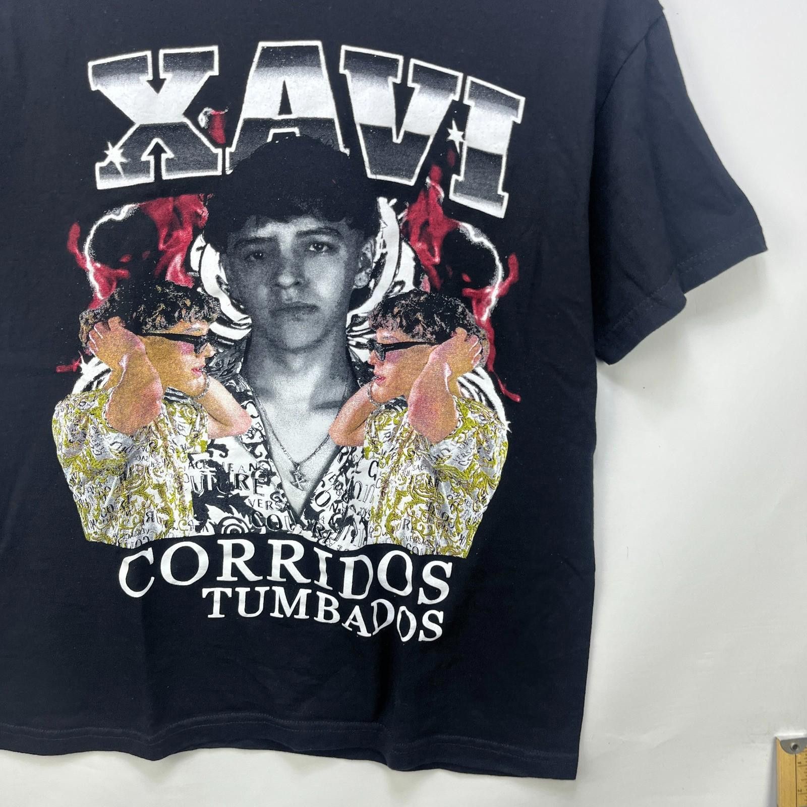 Vintage Xavi Corridos Tumbados Mexico Bootleg Rap T-Shirt Large Size US M / EU 48-50 / 2 - 2 Thumbnail