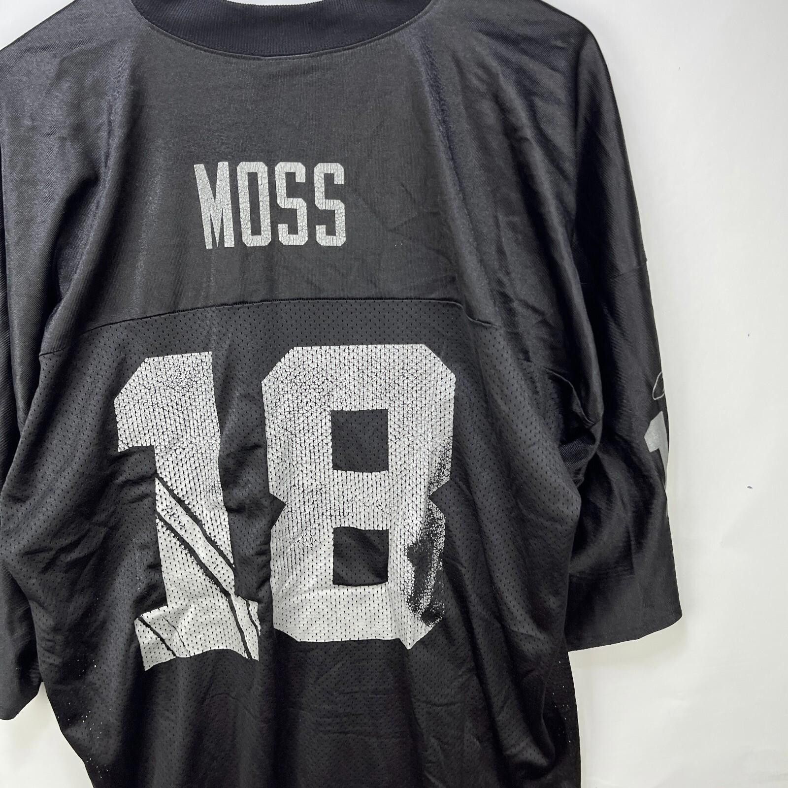 Reebok Vintage Oakland Raiders NFL Randy Moss Reebok Jersey 2XL Size ONE SIZE - 5 Thumbnail