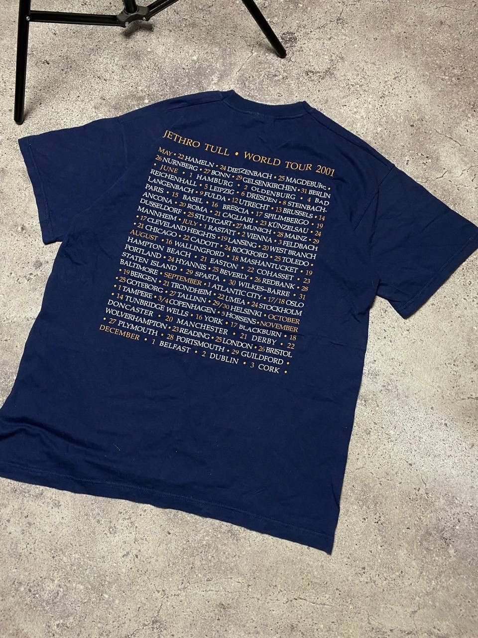 Band Tees × Vintage RARE Jethro Tull 2001 WORLD TOUR Screen Stars T-Shirt Size US L / EU 52-54 / 3 - 13 Thumbnail