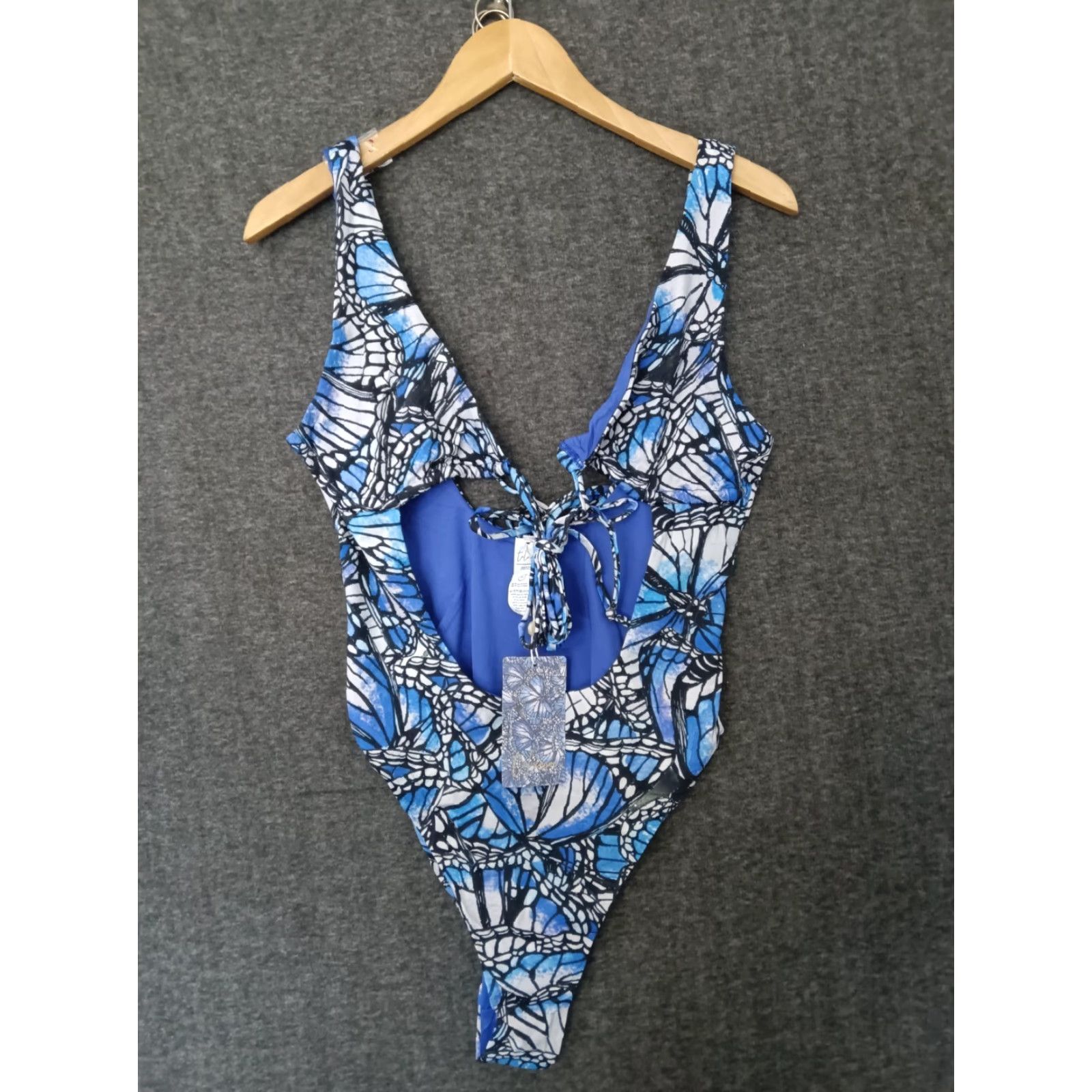 Triangl Toluca One Piece Swimsuit Multicolor Triangle Waist Wrap Open Tummy Size M Women Size ONE SIZE - 2 Thumbnail