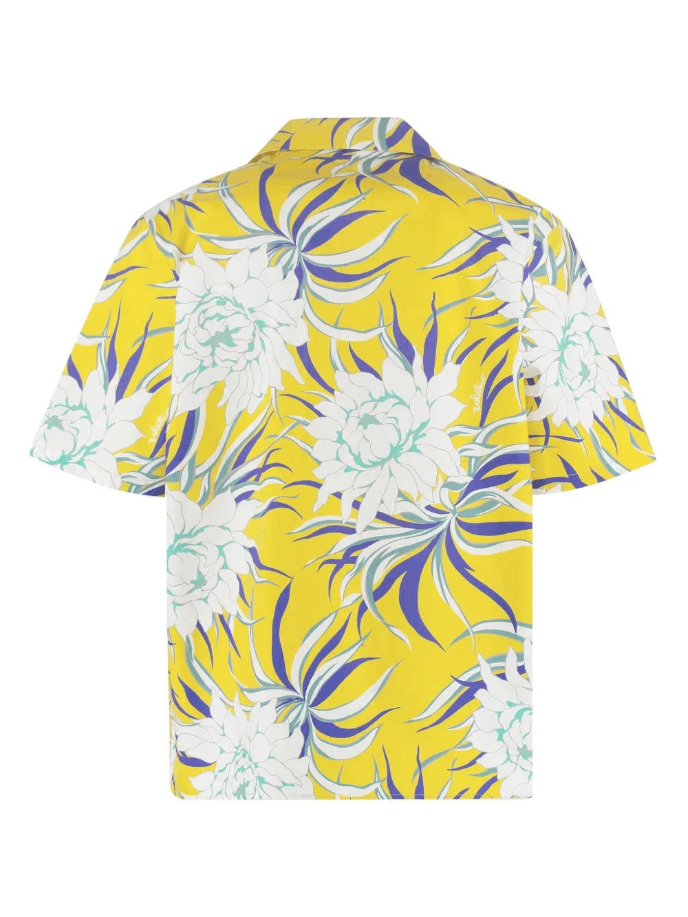 Other Collar Floral-Print Cotton Shirt | Yellow Size US L / EU 52-54 / 3 - 2 Thumbnail