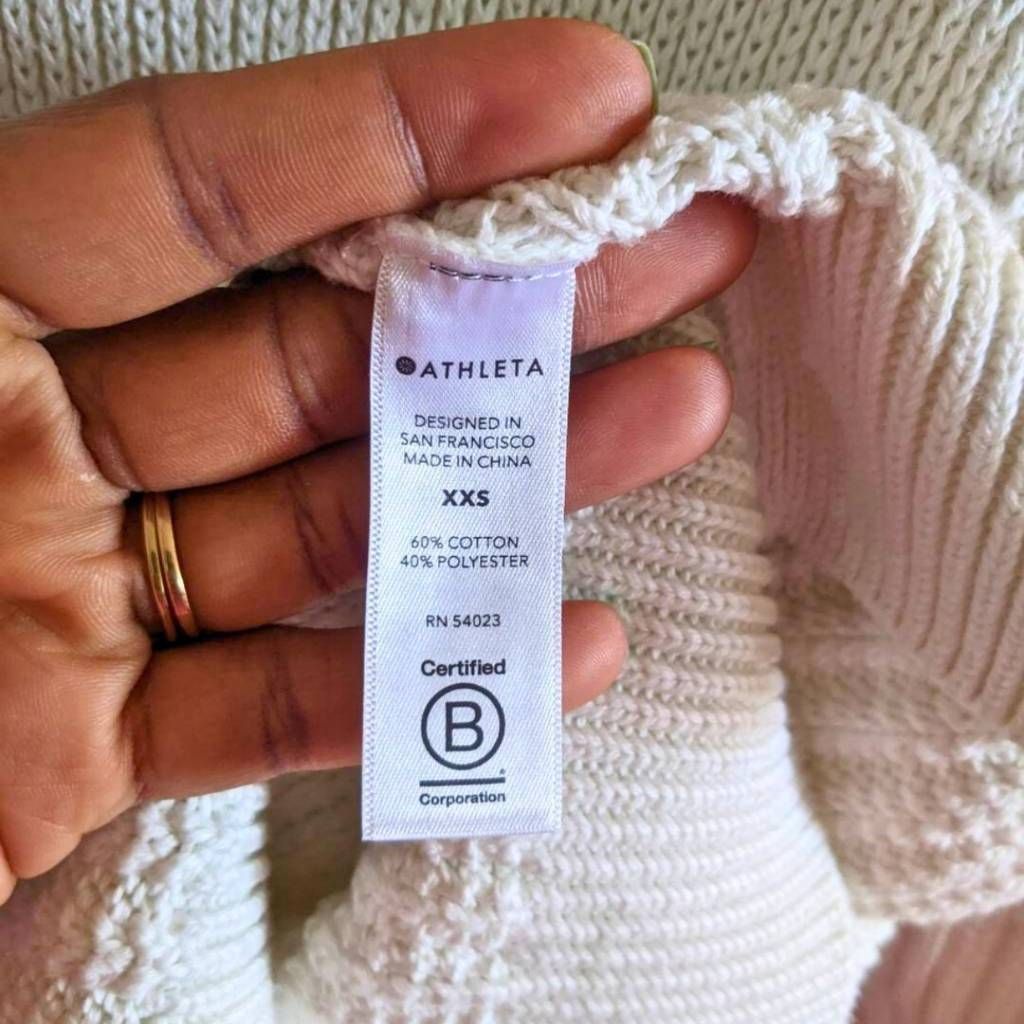 Athleta Athleta Women’s XXS Dove White Chunky Knit Pullover Sweater Size XXS / US 00 / IT 34 - 4 Thumbnail